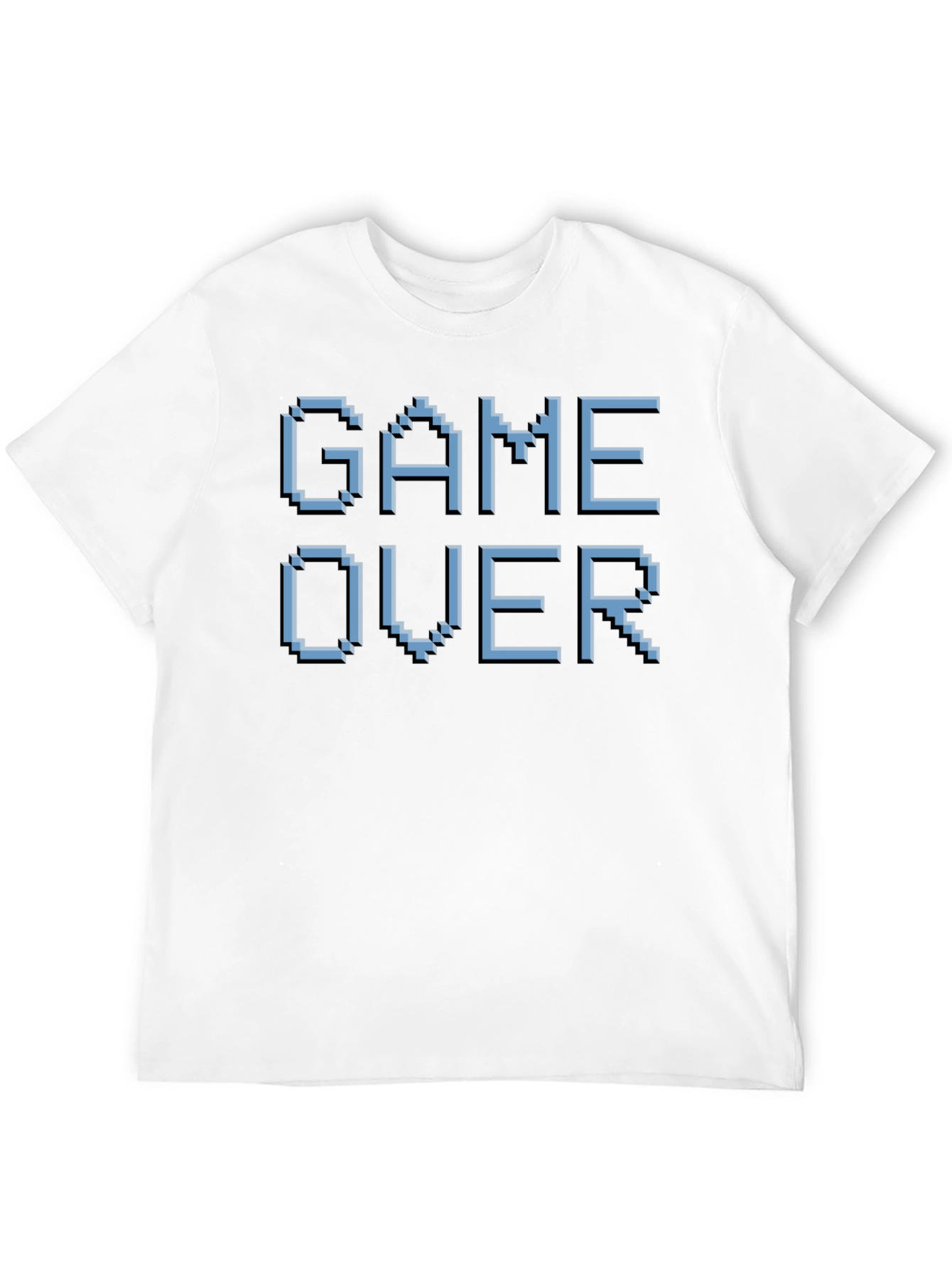 Black Game Over Pixel Art T-Shirt - Retro Gaming Style view 12