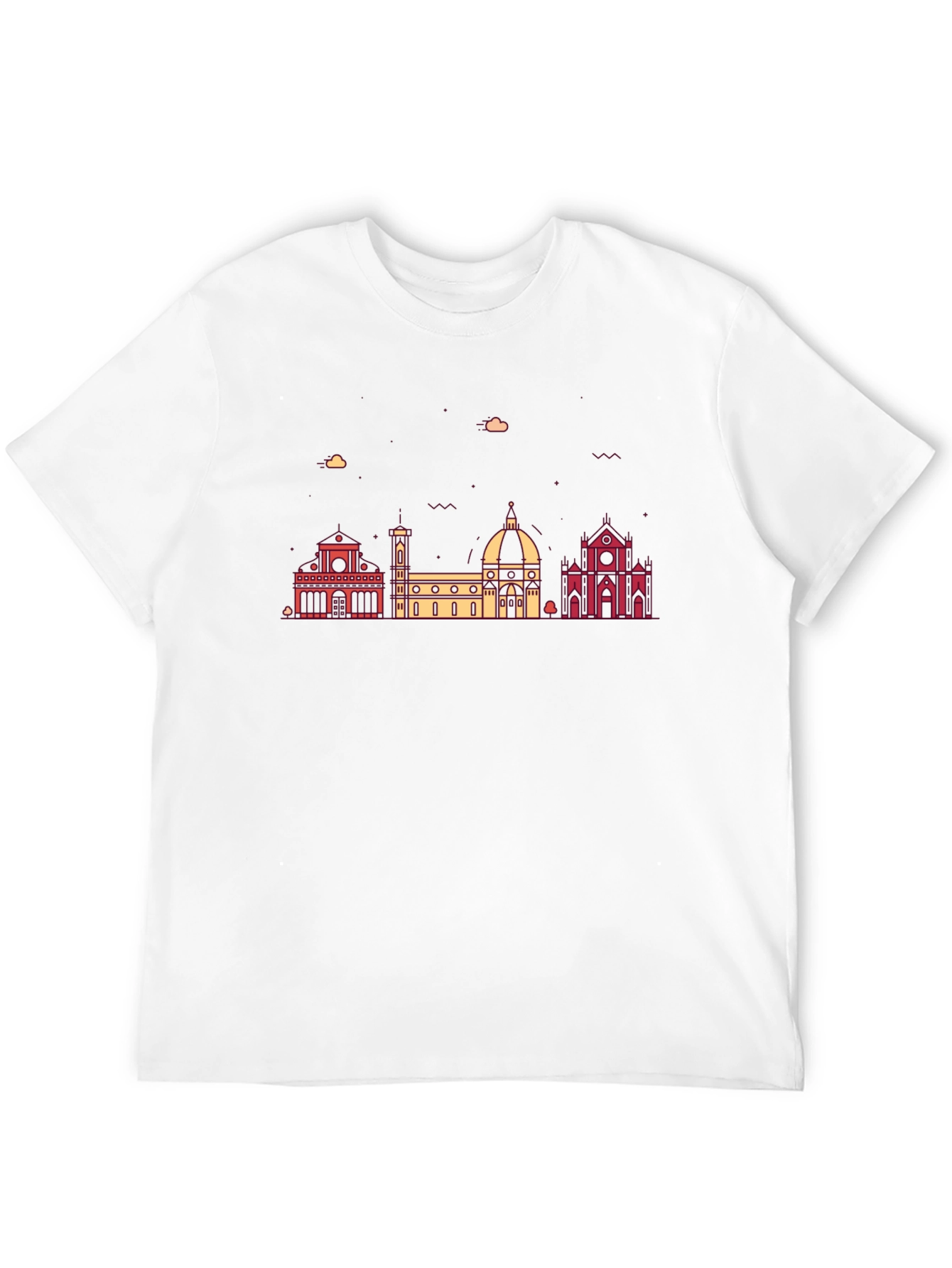 Black Florence Italy Skyline Graphic Tee - Stylish Black T-Shirt view 12