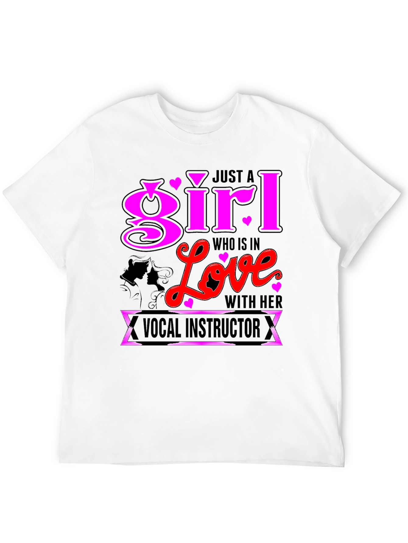 Black Girl in Love with Vocal Instructor Graphic T-Shirt view 12