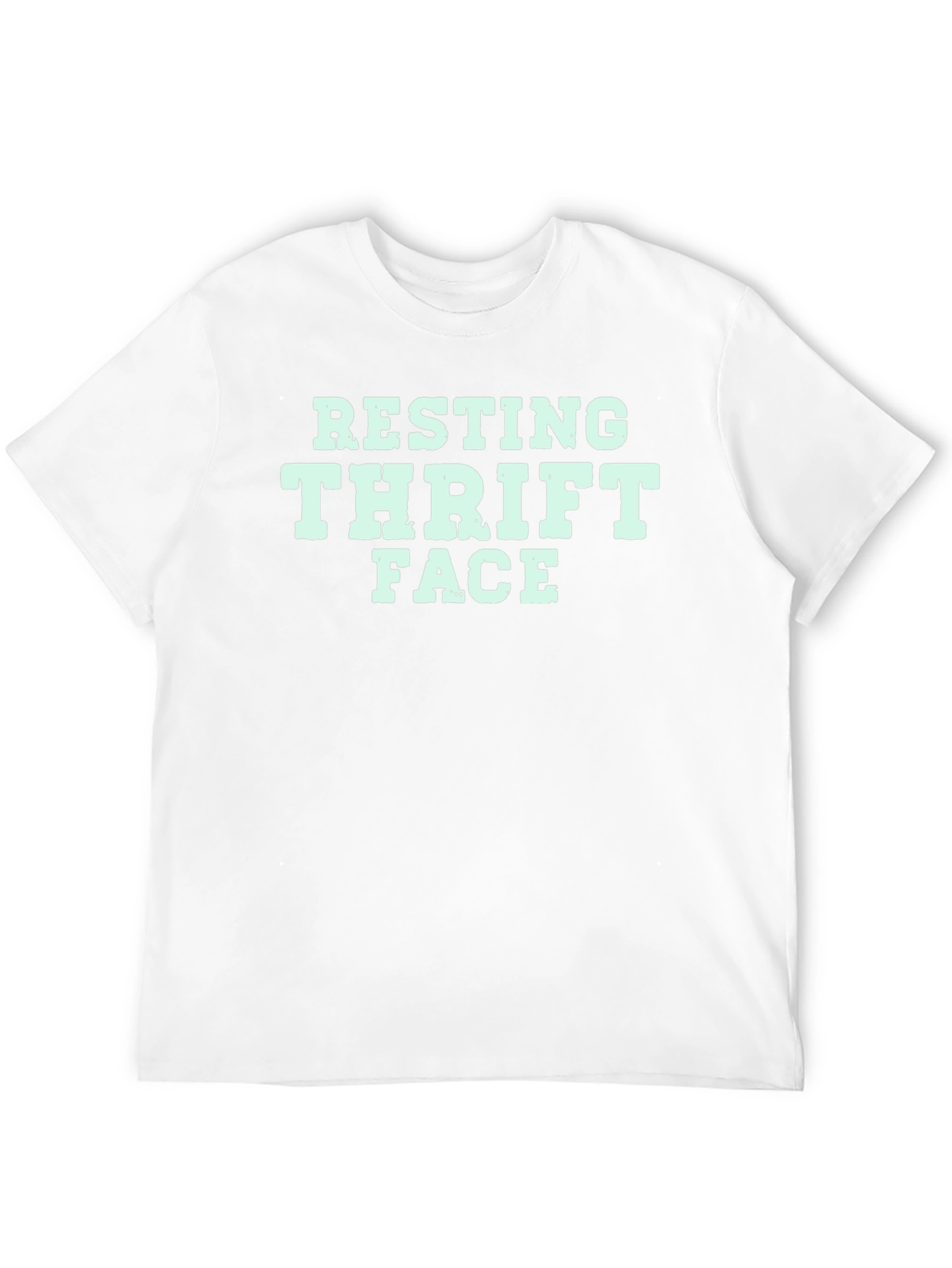 Black Resting Thrift Face Graphic T-Shirt view 12