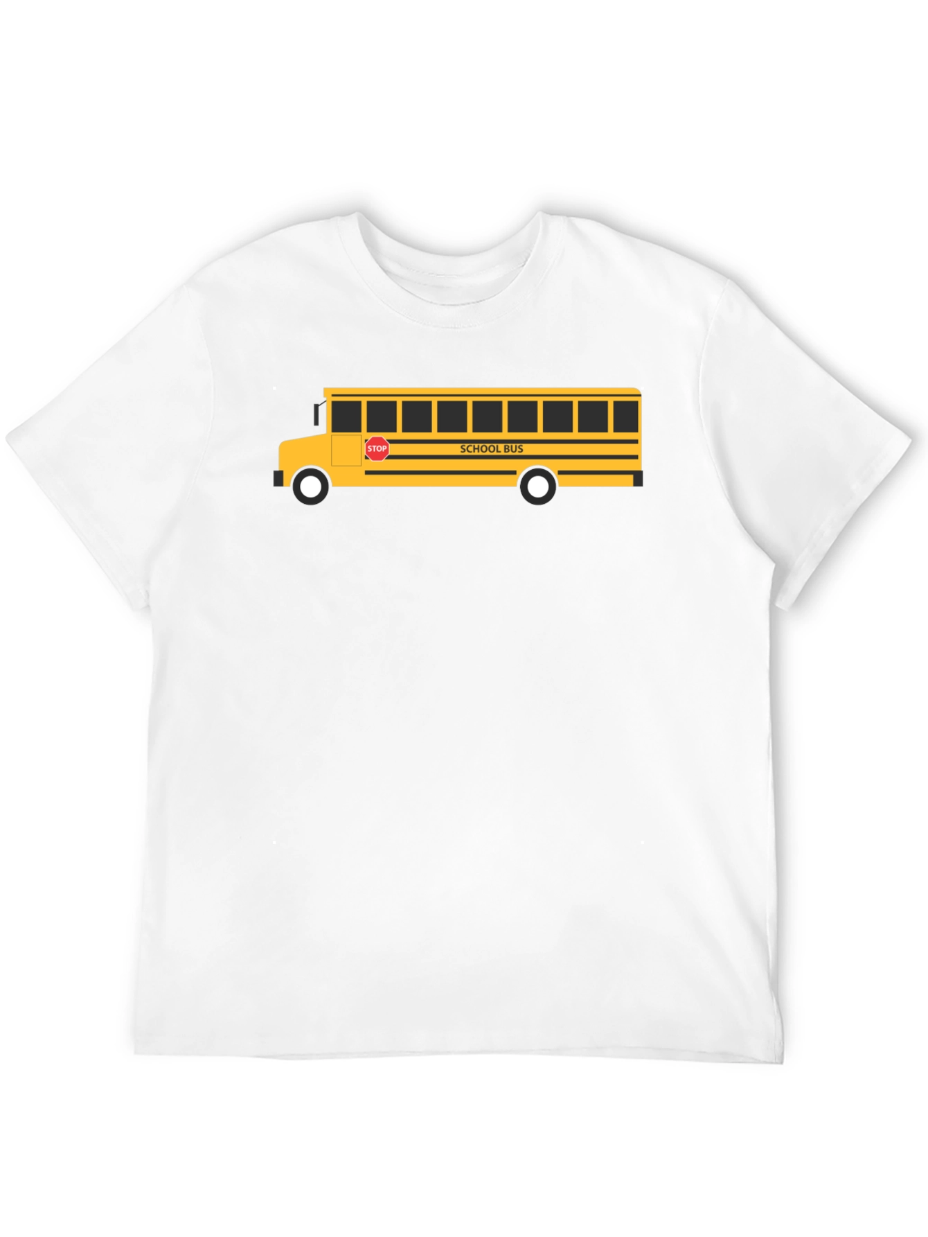Black School Bus Graphic Tee - Black Unisex T-Shirt view 12