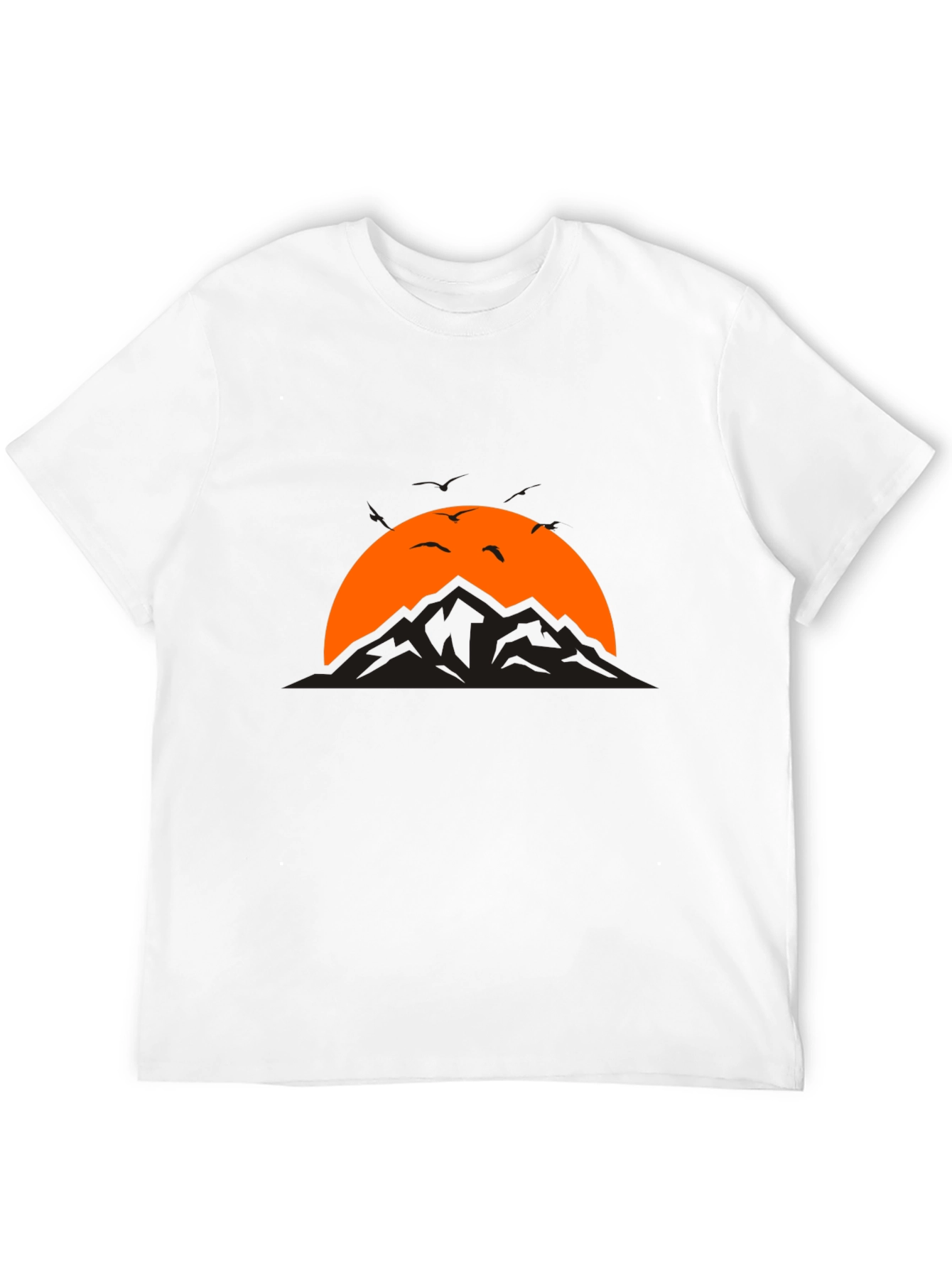 Black Mountain Sunset Graphic Tee - Black T-Shirt view 12