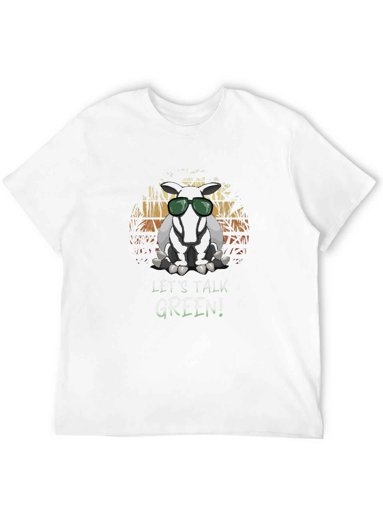 Black Cool Aardvark 'Let's Talk Green' T-Shirt view 12