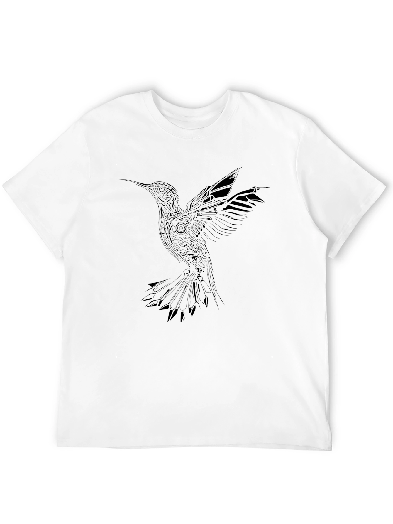 Black Hummingbird Graphic Tee - Stylish Black T-Shirt view 12