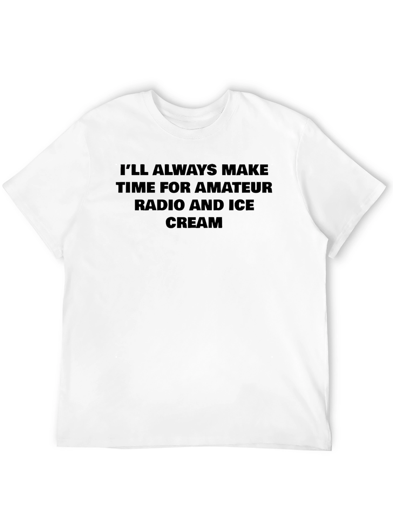 Black Amateur Radio and Ice Cream T-Shirt view 12