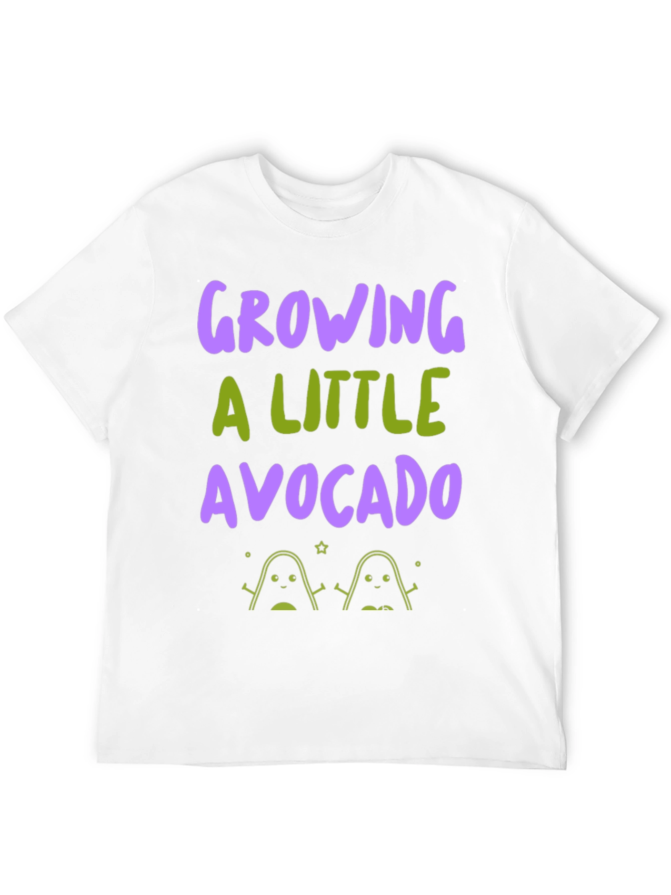 Black Growing a Little Avocado Graphic Tee view 12