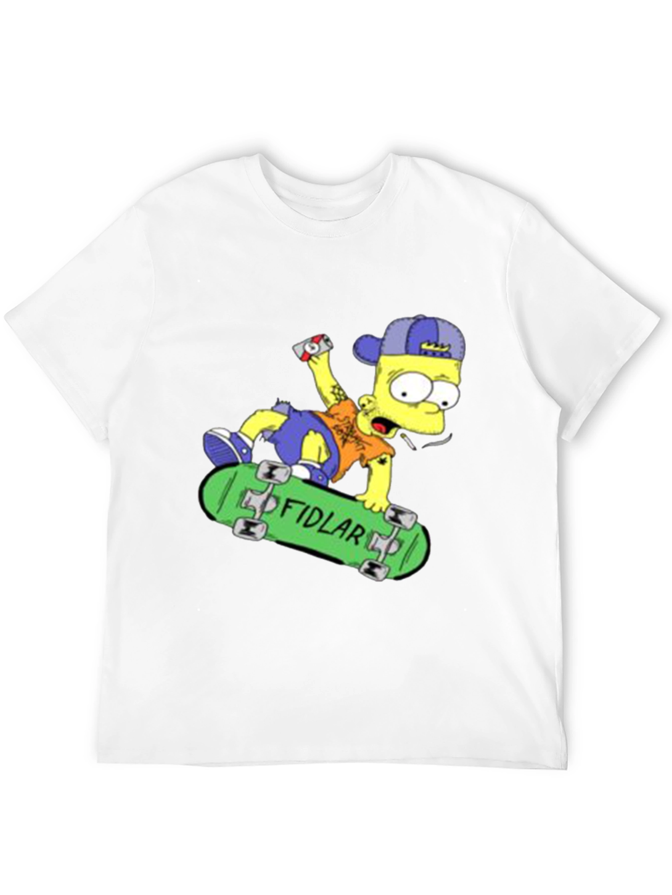 Black Bart Simpson Skateboard Graphic T-Shirt view 12
