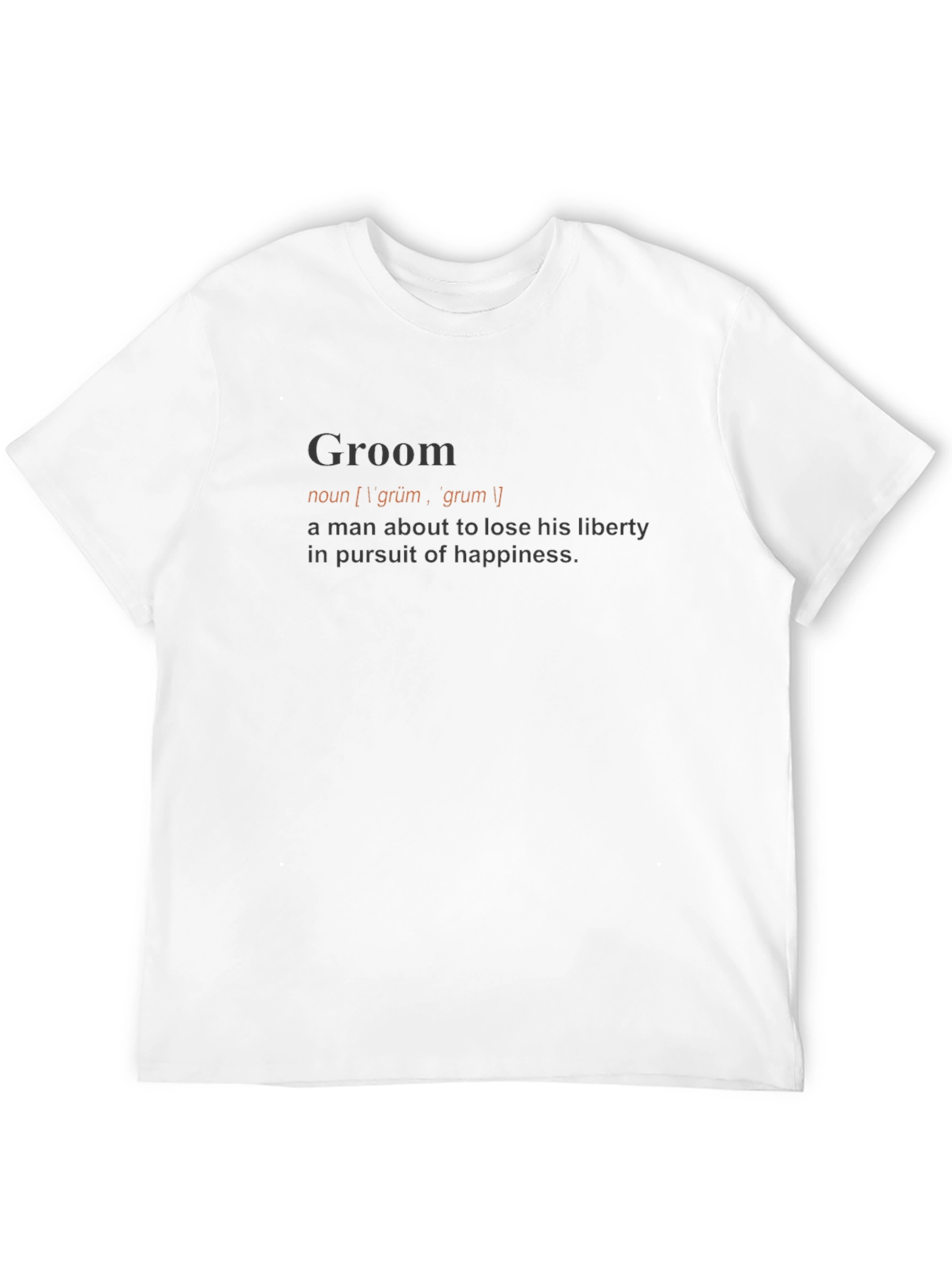 Black Groom Definition T-Shirt - Funny Wedding Gift view 12