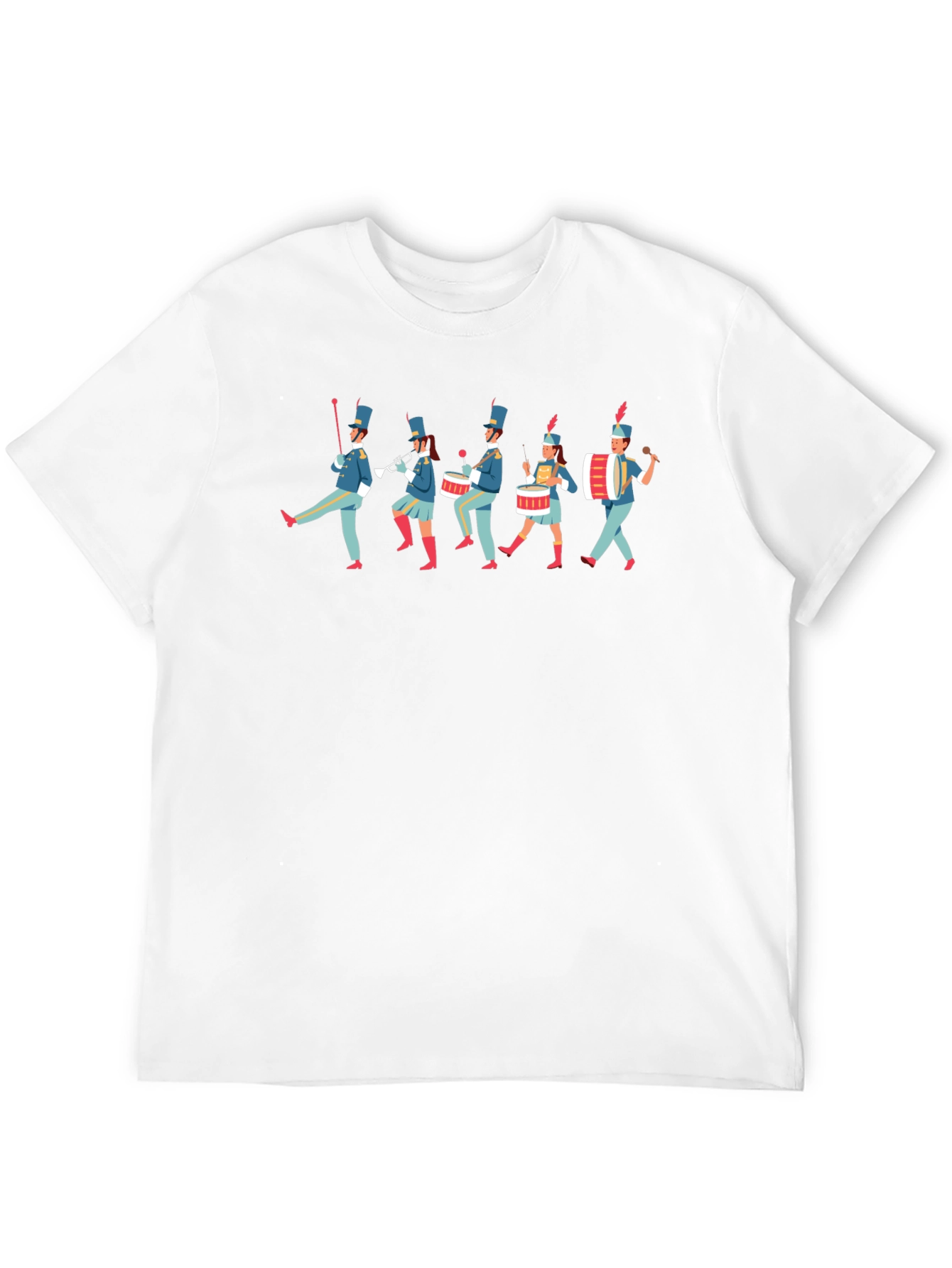 Black Marching Band Tee - Novelty Graphic T-Shirt view 12
