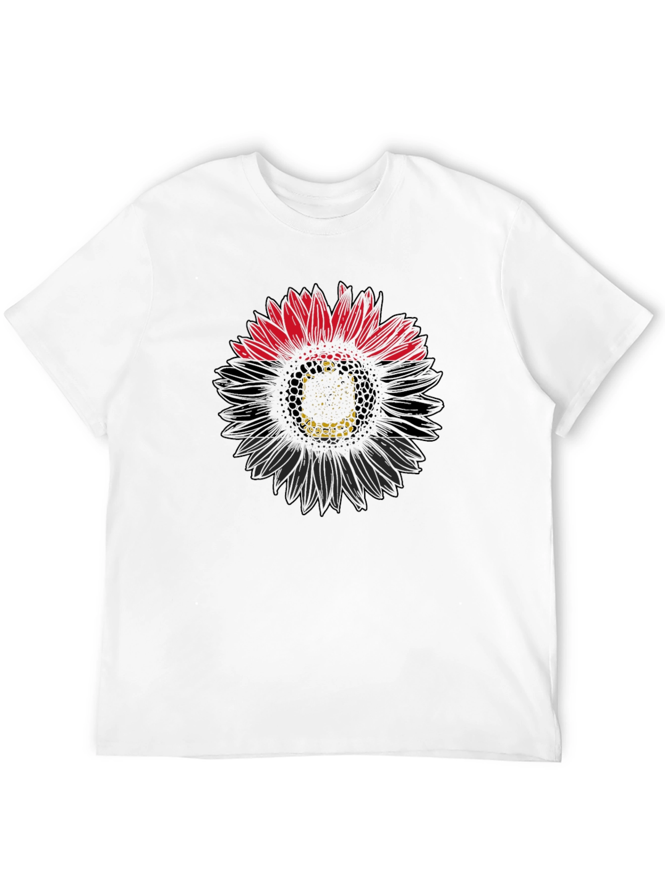 Black Sunflower Graphic Tee - Modern Casual Style view 12