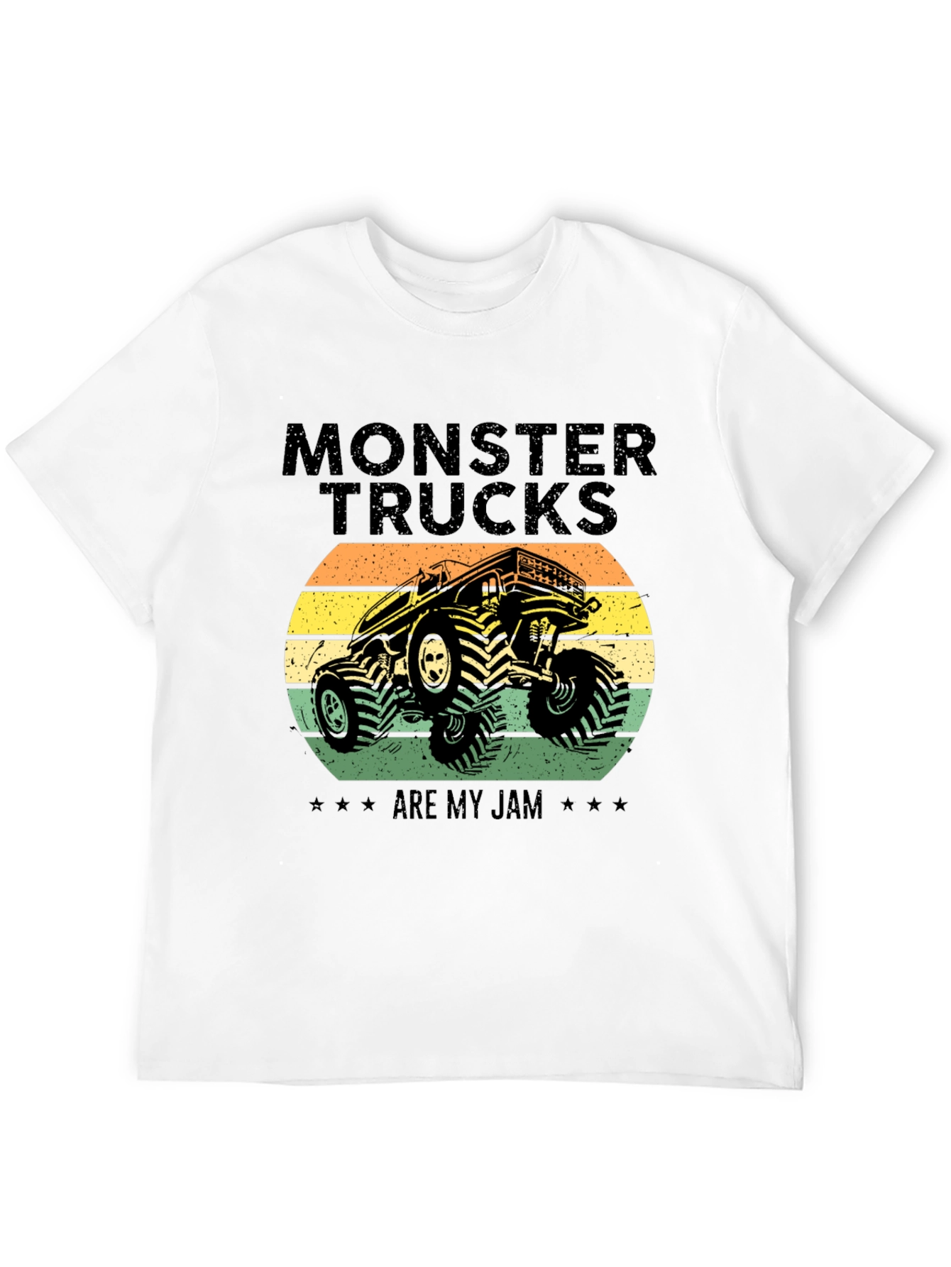 Black Monster Trucks Are My Jam T-Shirt view 12