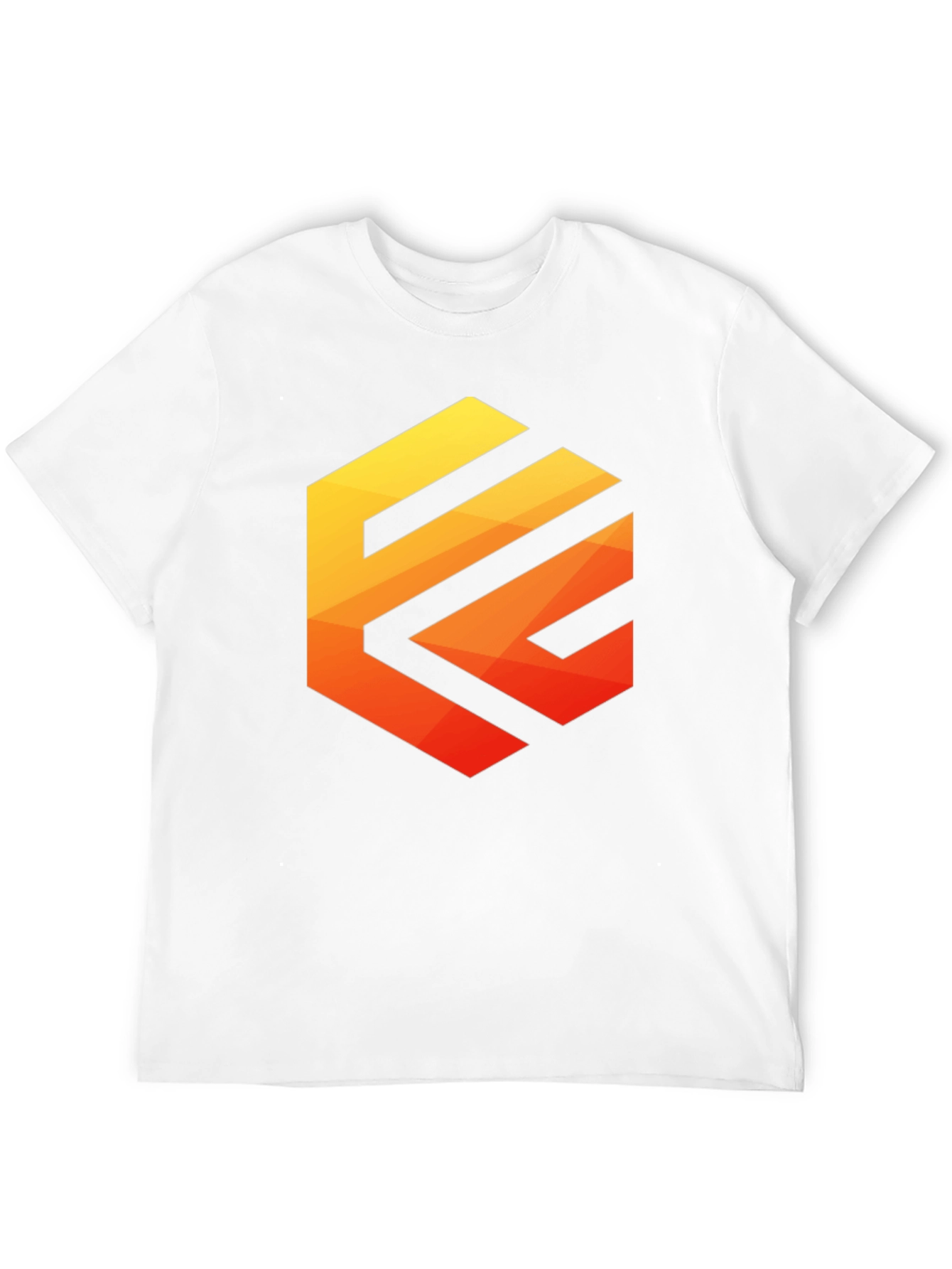 Black Geometric Gradient Tee view 12