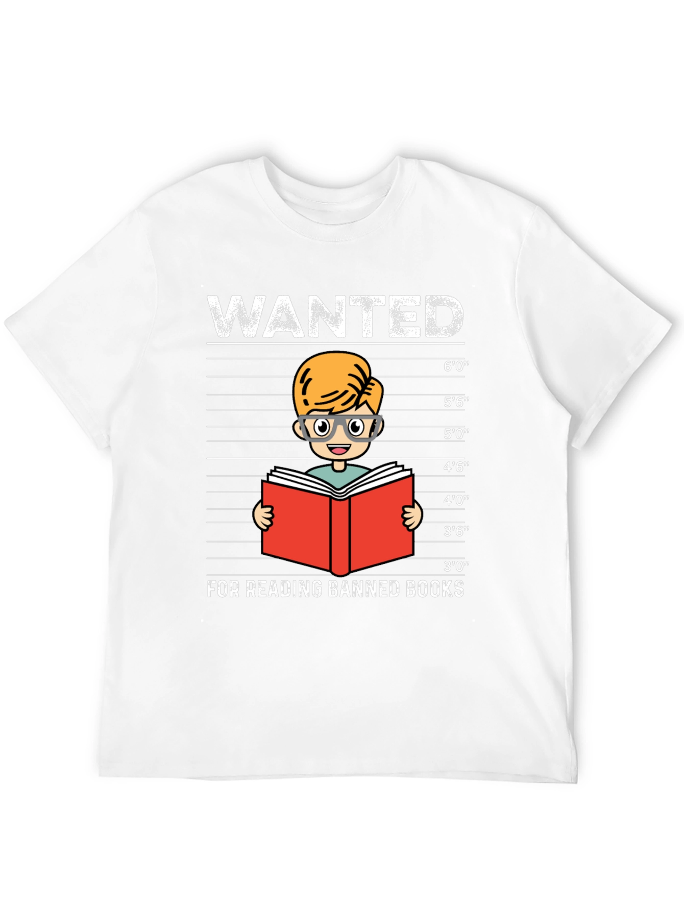 Black Wanted For Reading Banned Books T-Shirt view 12