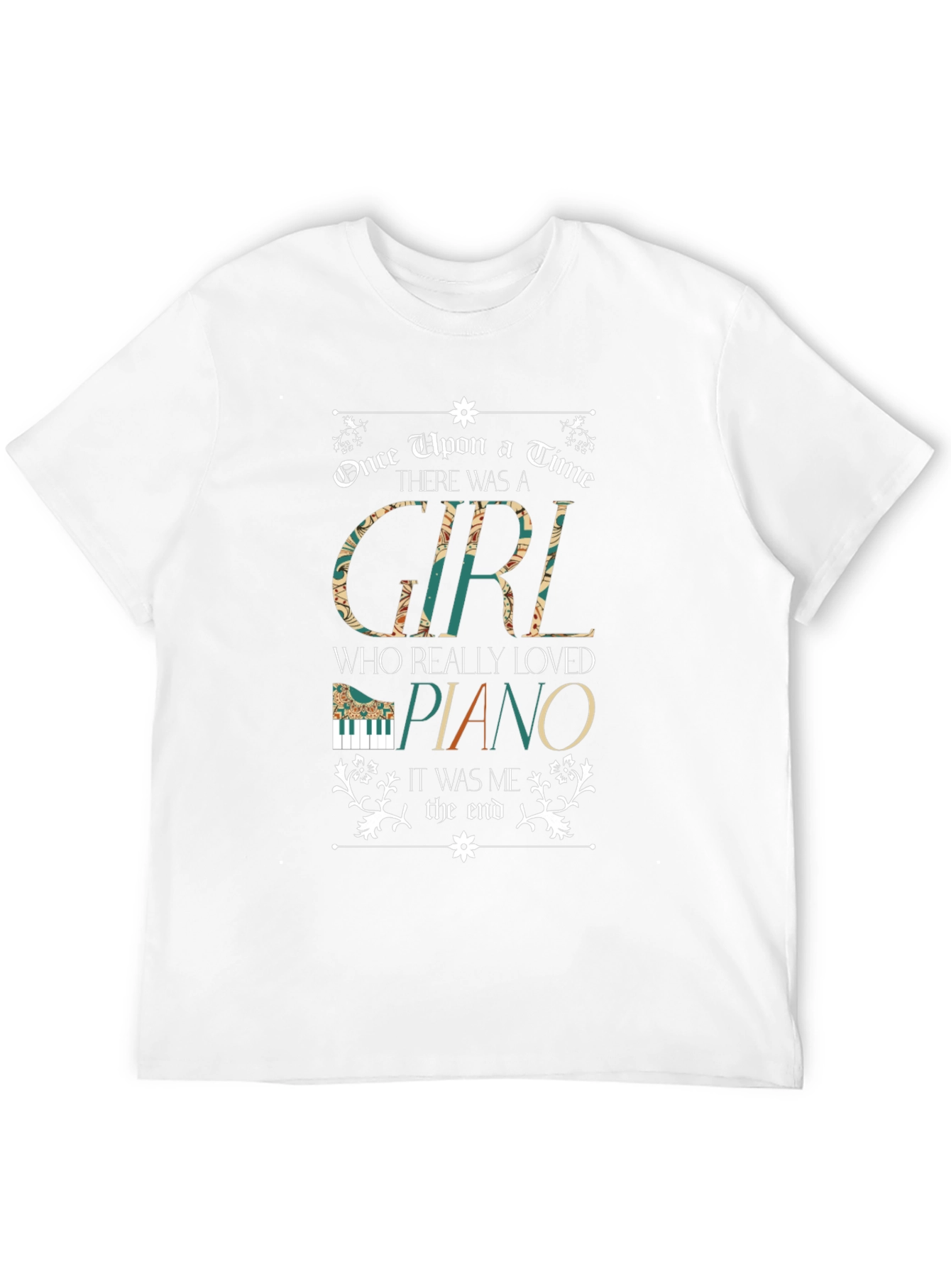 Black Piano Lover Graphic T-Shirt view 12