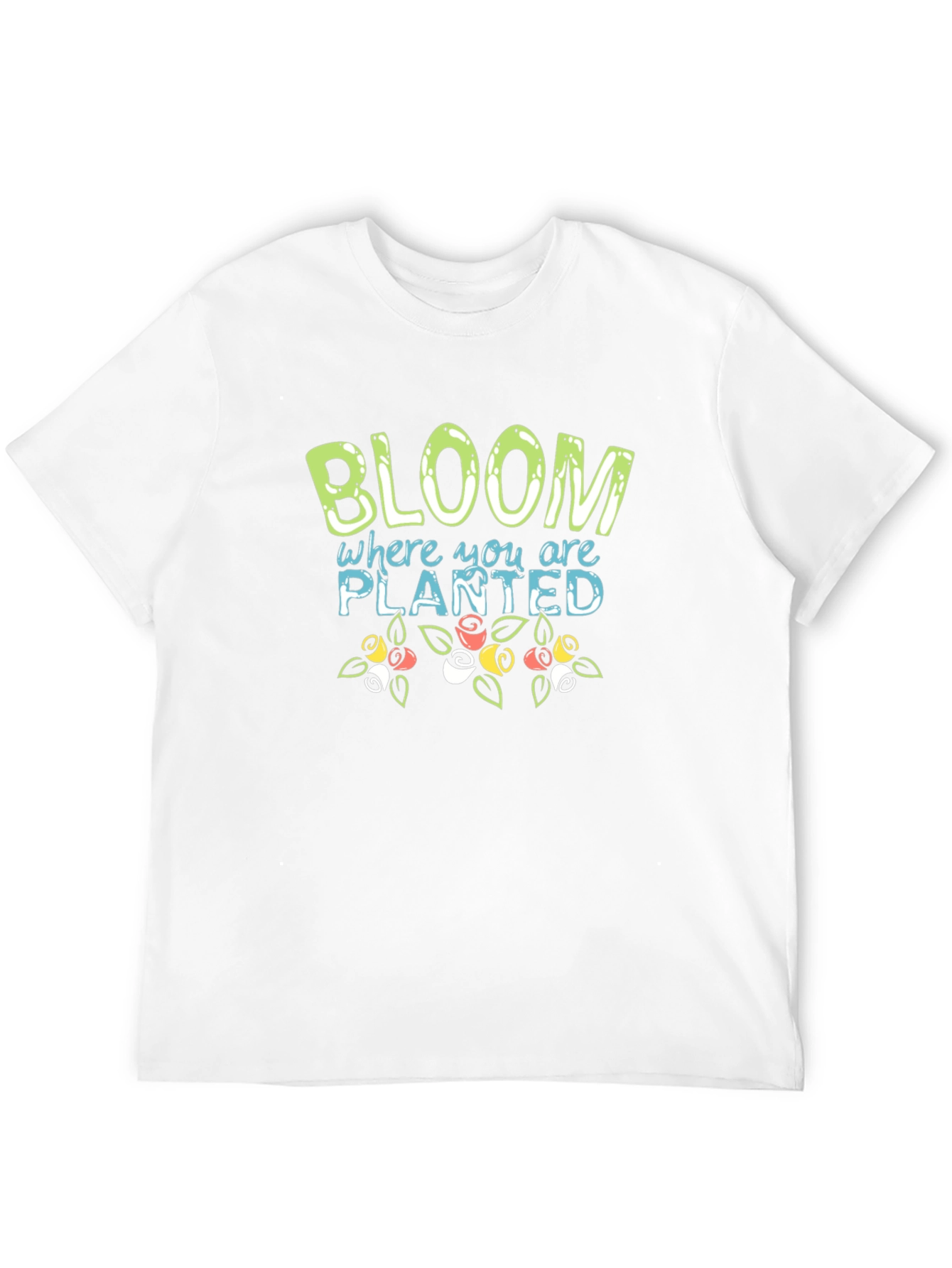 Black Bloom Where You Are Planted T-Shirt view 12