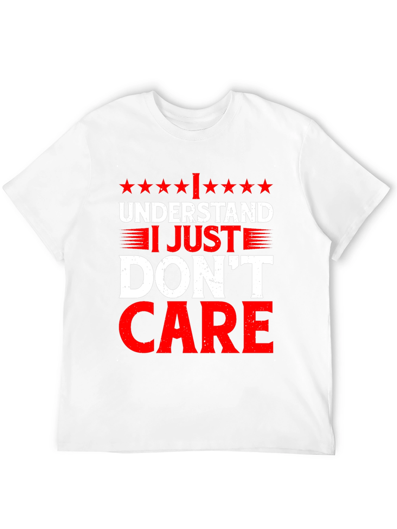 Black Funny I Understand I Just Don't Care Graphic T-Shirt view 12