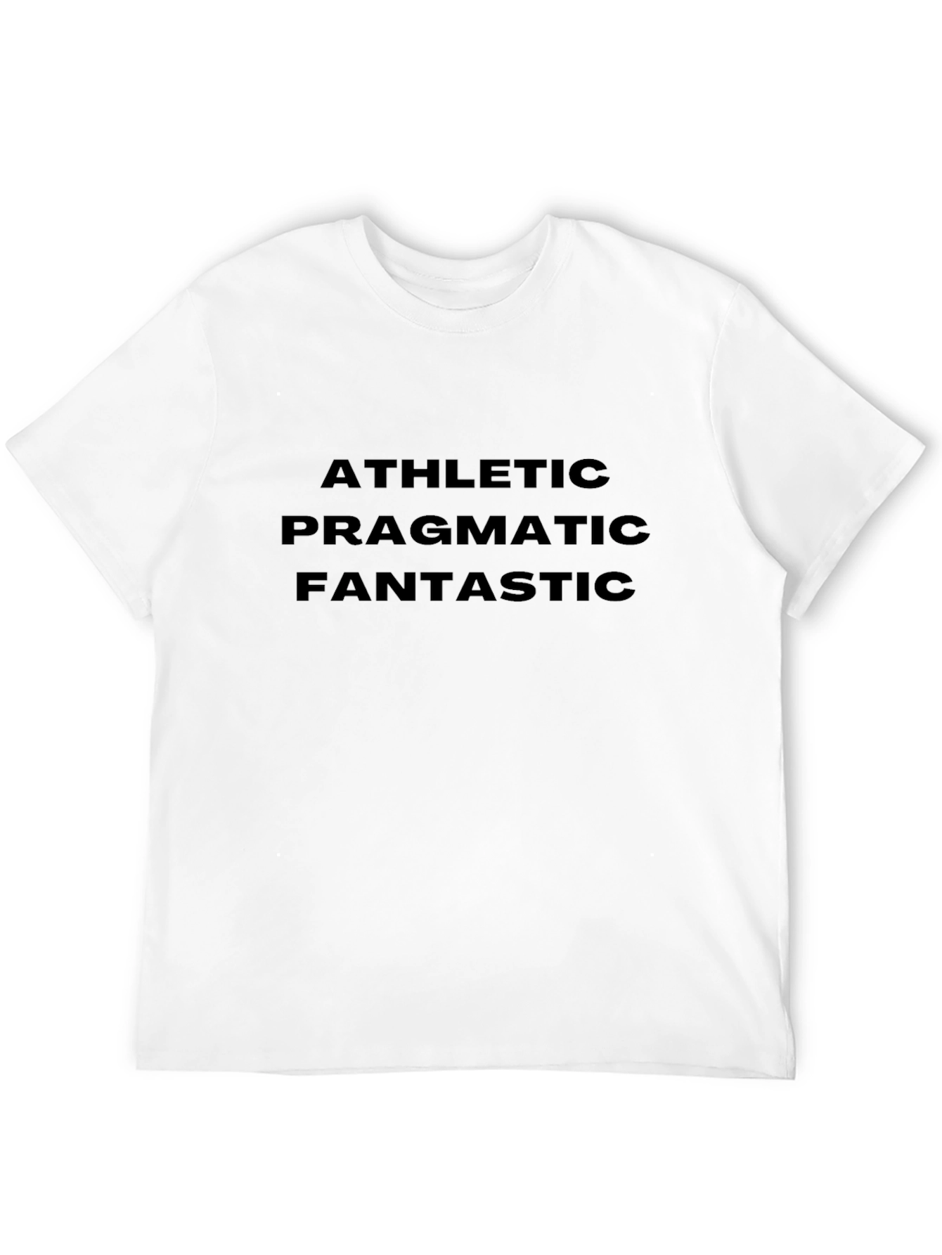 Black Athletic Pragmatic Fantastic Black T-Shirt view 12