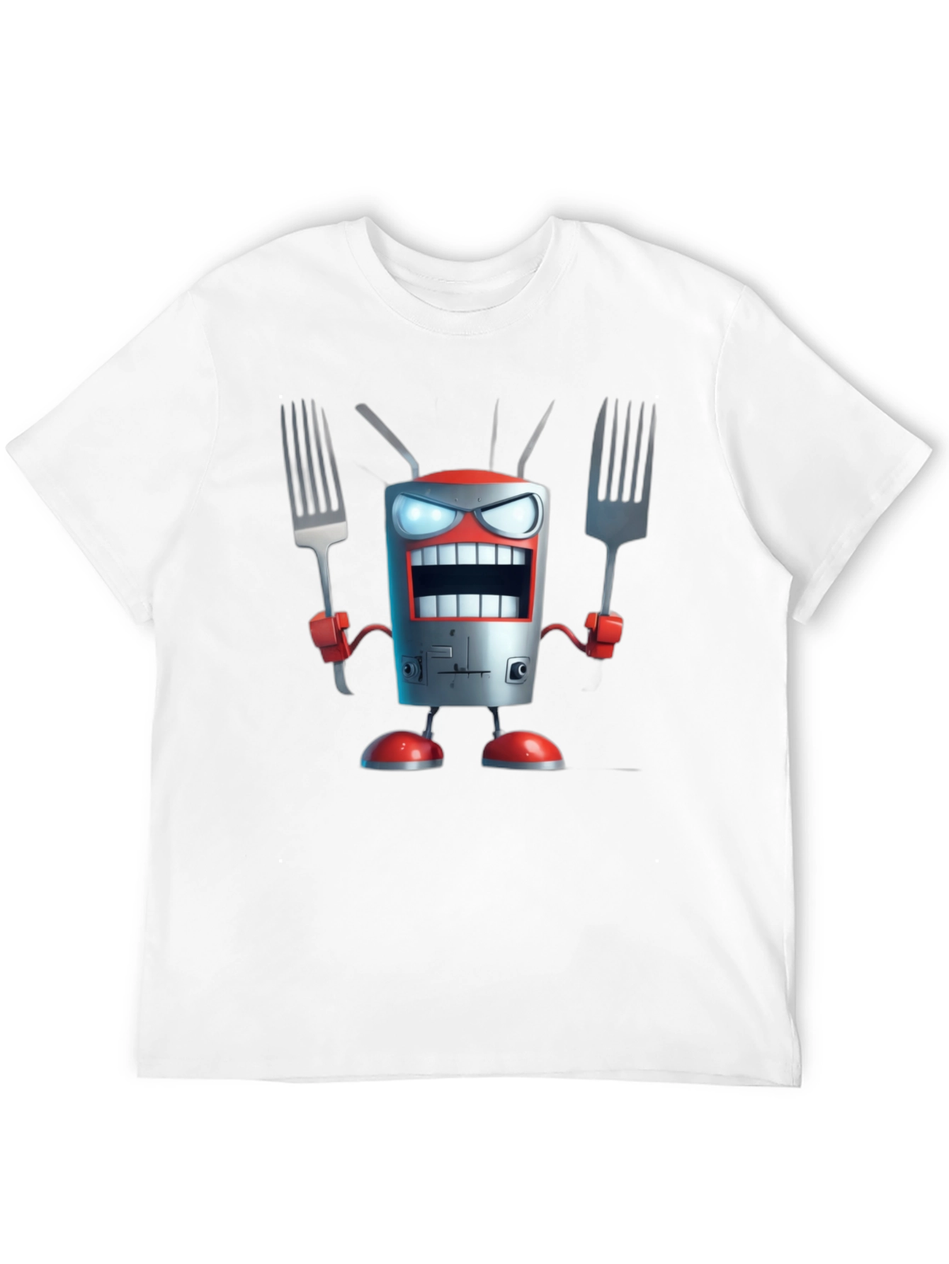 Robot Chef T-Shirt - Funny Cartoon Design - 12