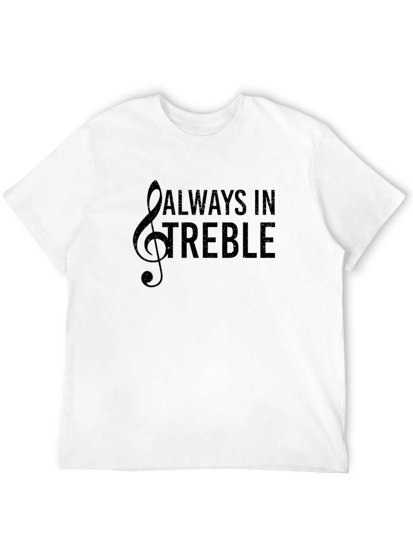 Black Always In Treble Black Graphic T-Shirt view 12