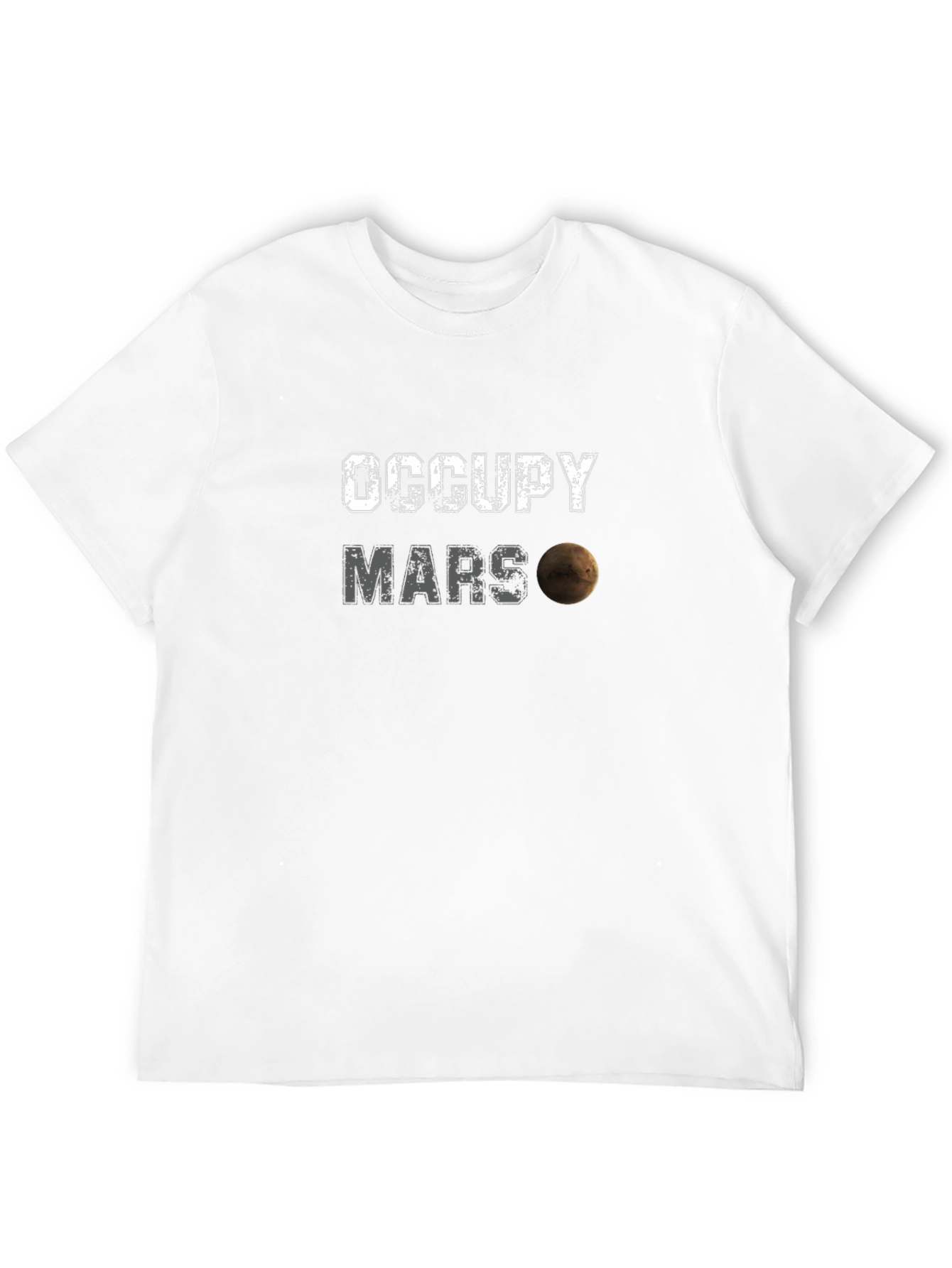 Black Occupy Mars Graphic T-Shirt - Space Exploration Tee view 12
