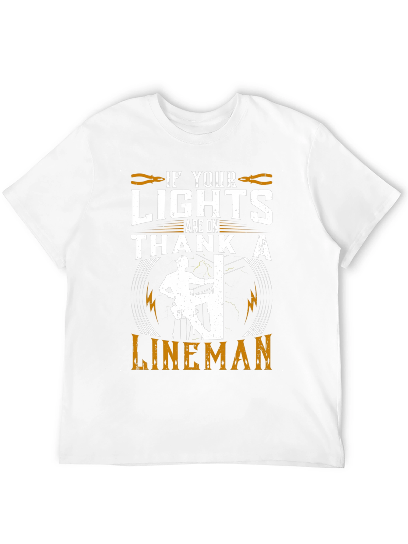 Black Lineman Tribute Graphic Tee - Electrical Worker Pride view 12