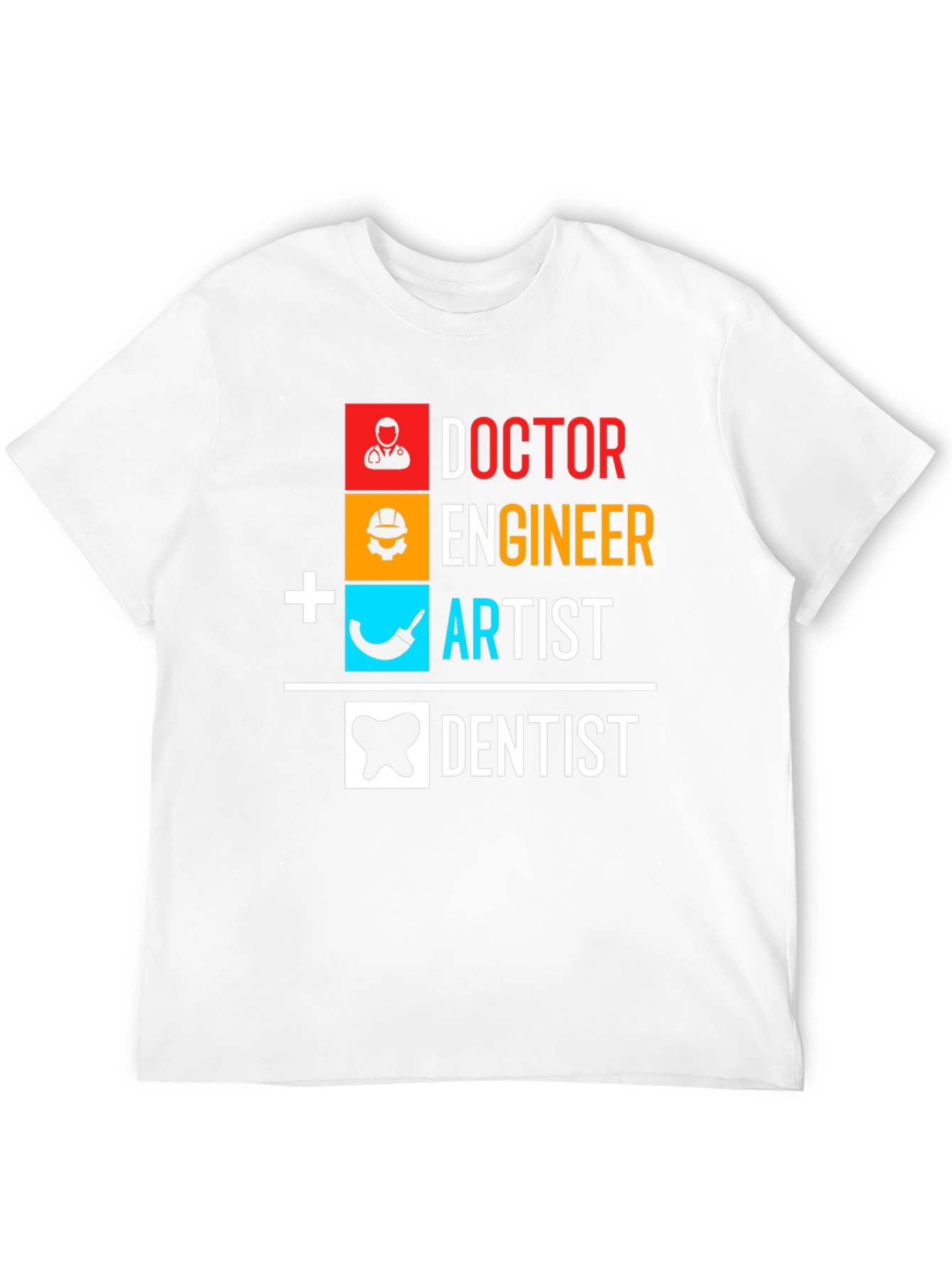 Black Doctor Engineer Artist Dentist Graphic Tee view 12