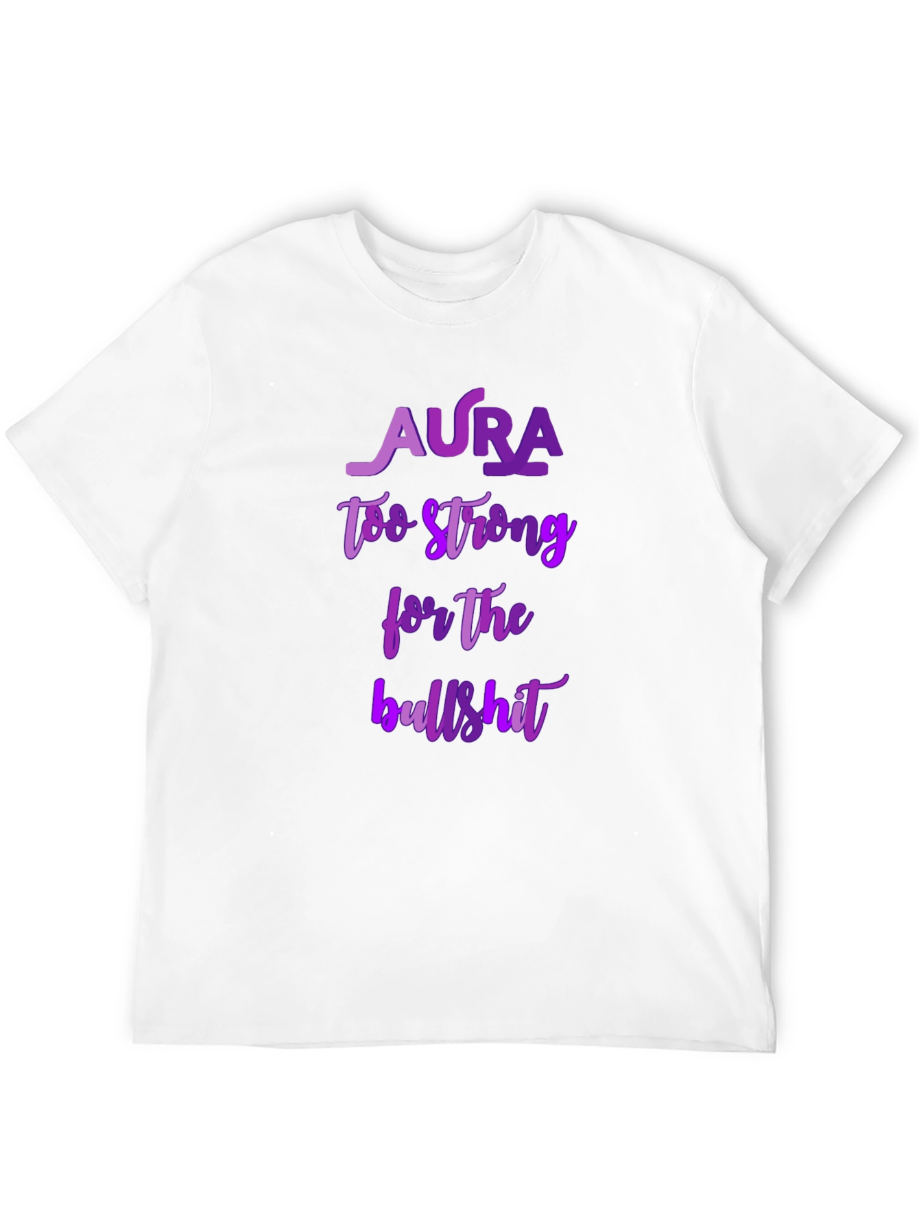 Black Aura Too Strong Graphic T-Shirt - Black view 12