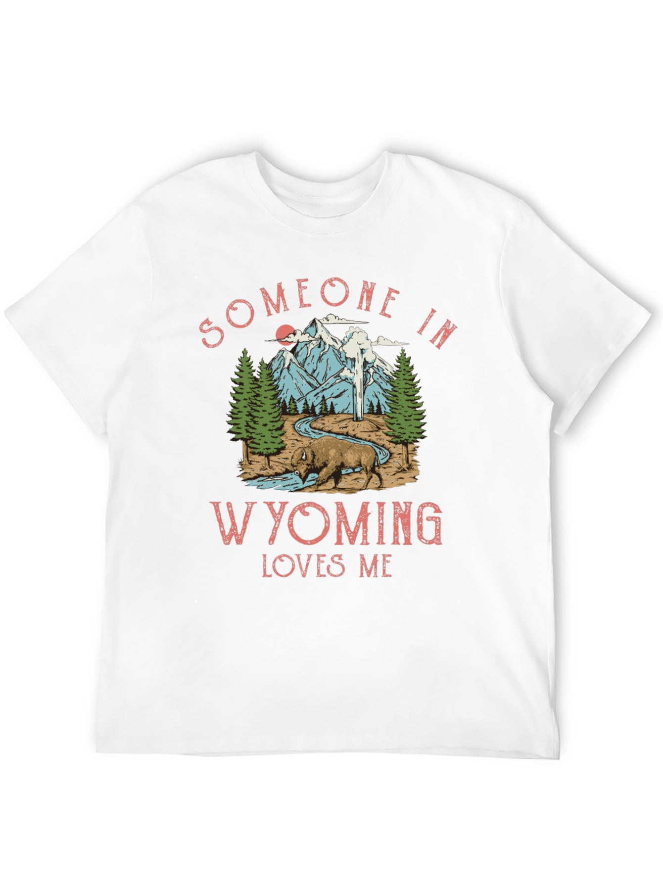 Black Wyoming Loves Me Graphic Tee - Black view 12