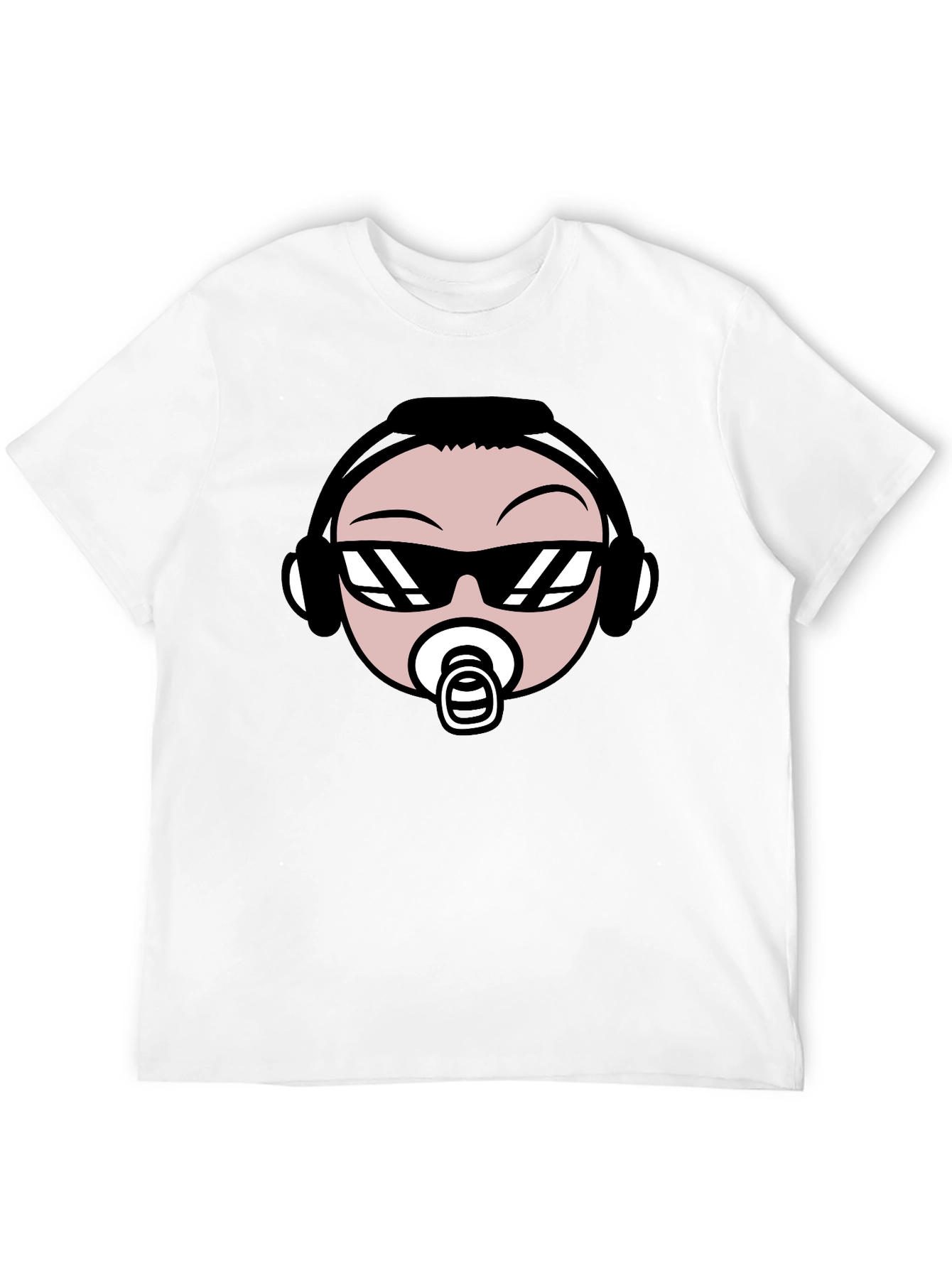 Black Cool Baby DJ T-Shirt - Black Cotton Graphic Tee view 12