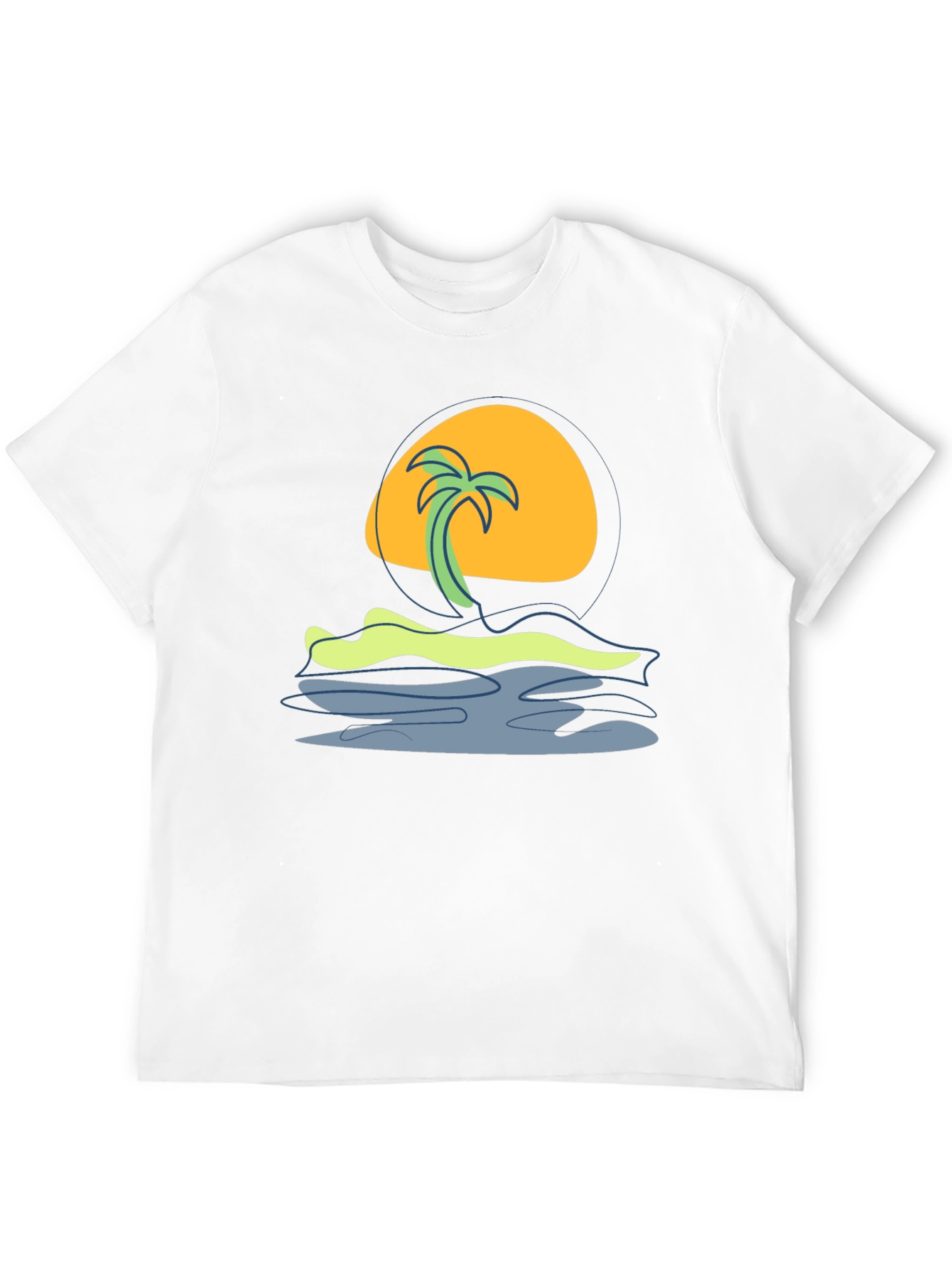 Black Tropical Sunset Graphic Tee - Island Vibes view 12