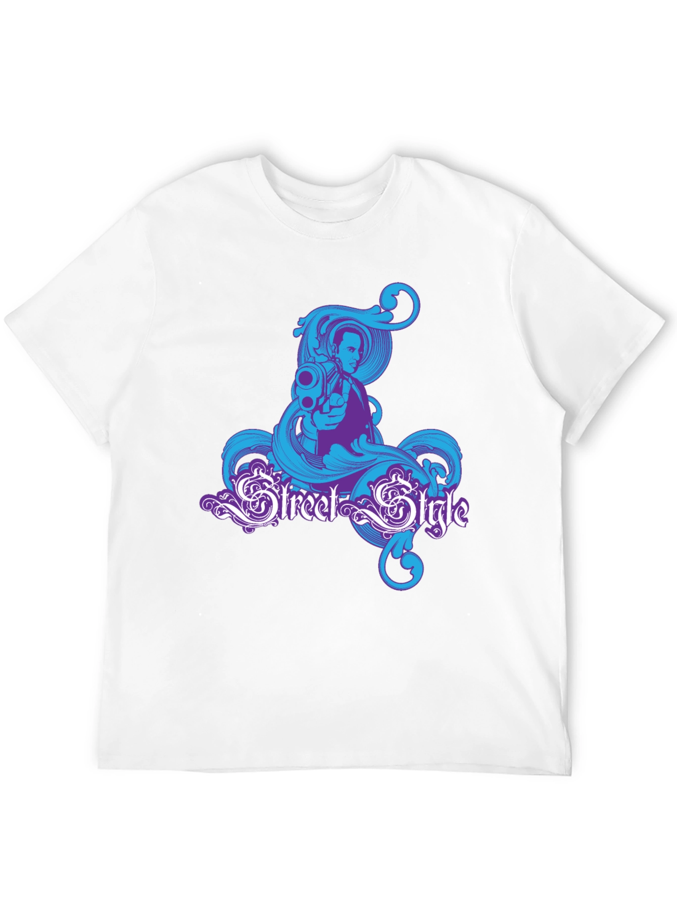 Black Street Style Graphic Tee view 12