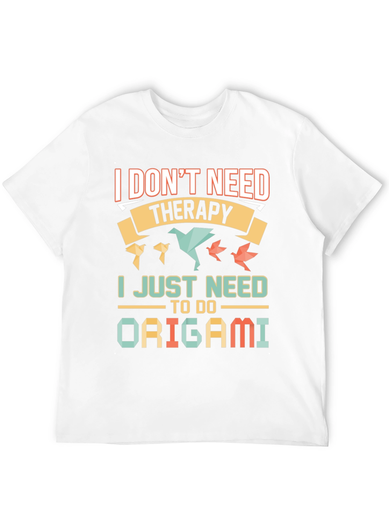 Black Origami Therapy T-Shirt view 12