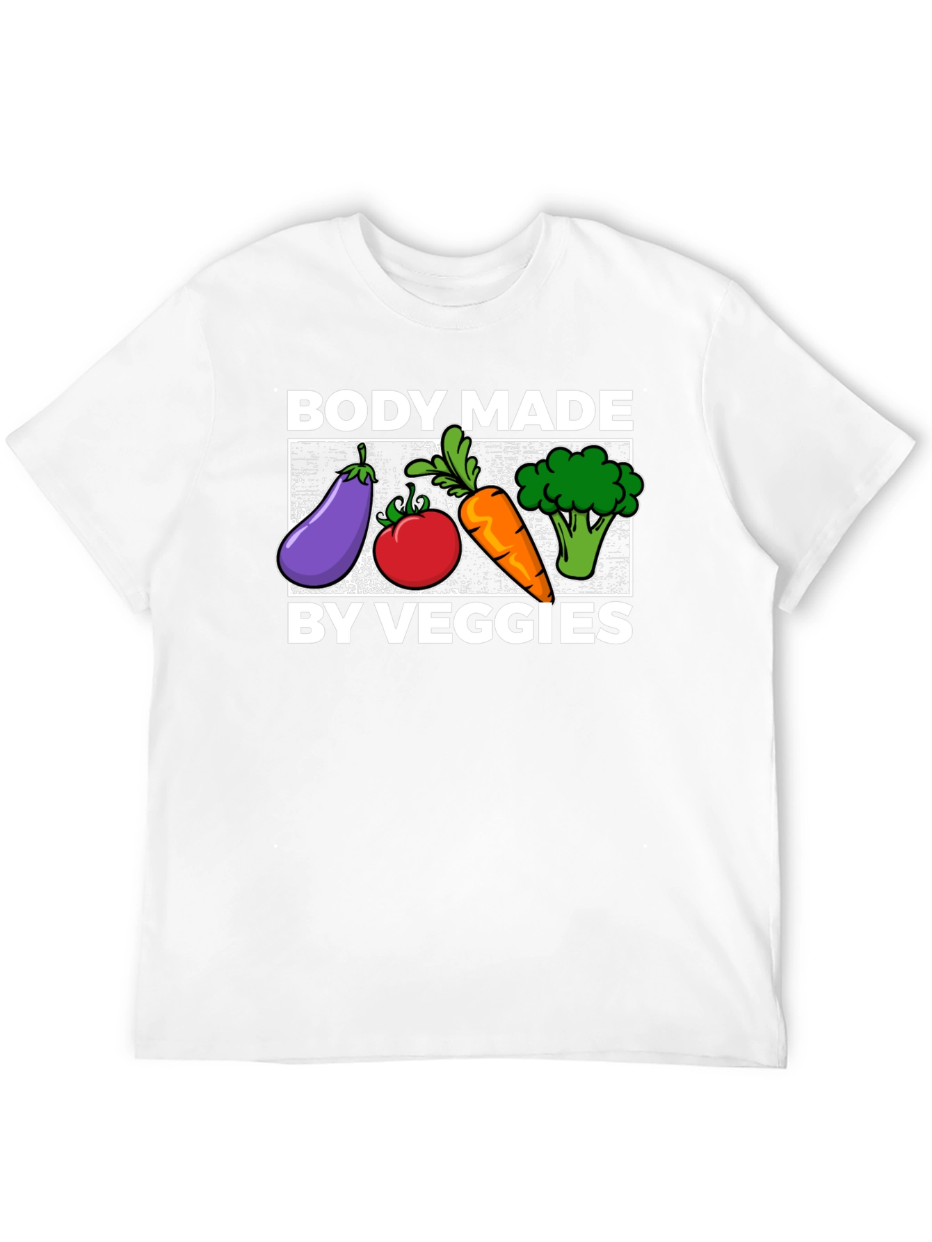 Body Made By Veggies Graphic T-Shirt - 12