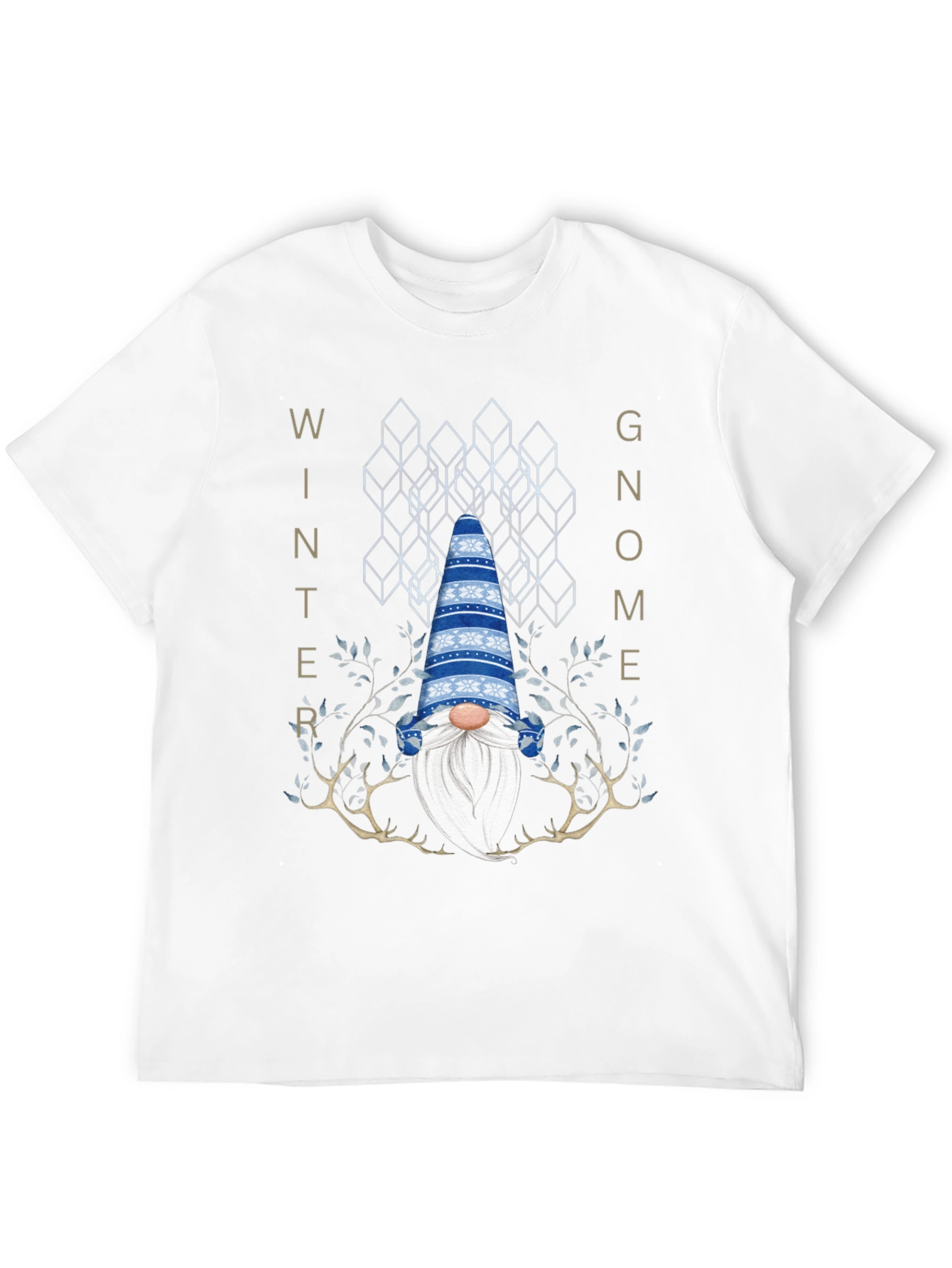 Black Winter Gnome Graphic Tee - Black Crew Neck view 12