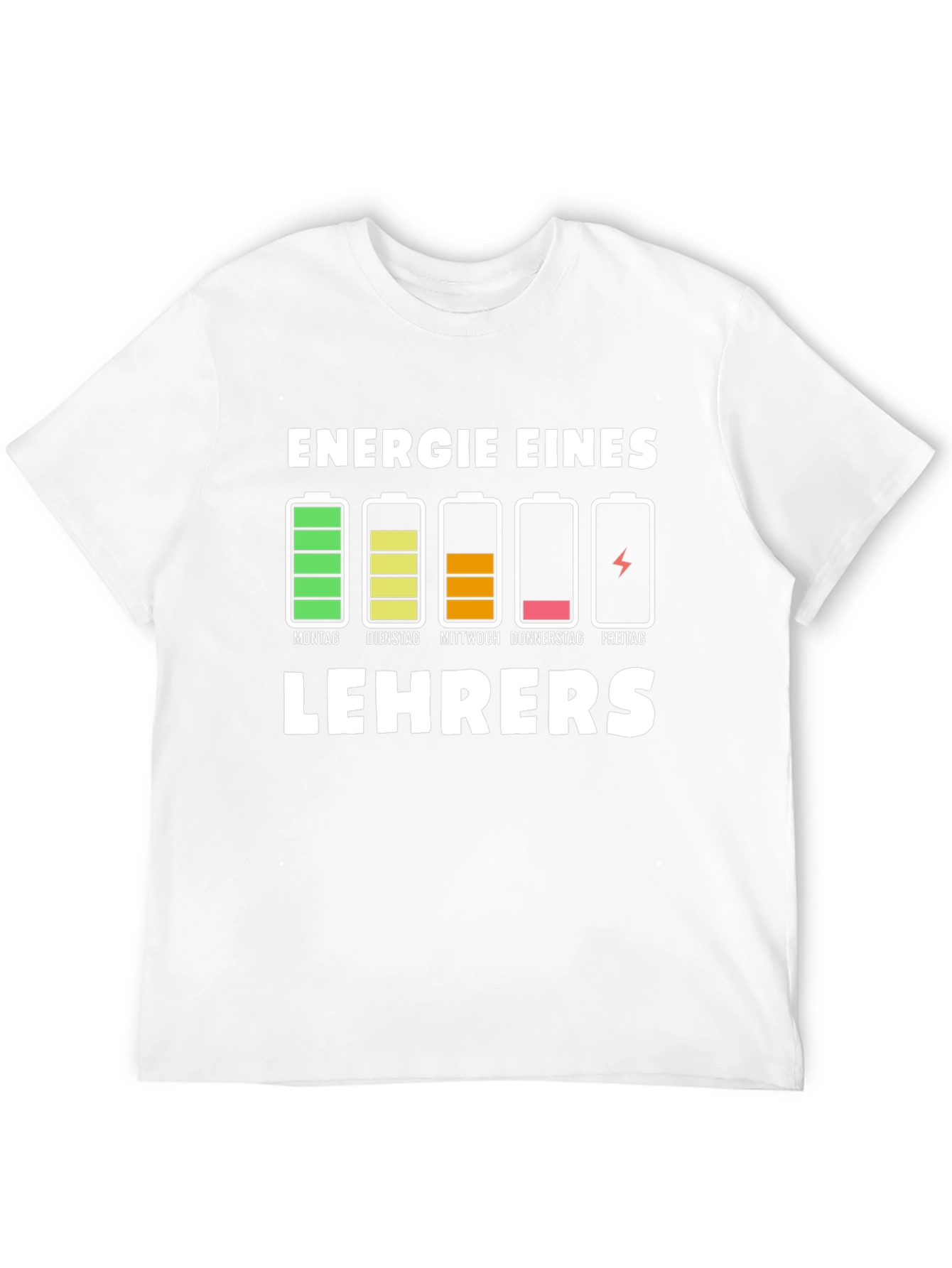 Black Teacher Energy Level T-Shirt view 12