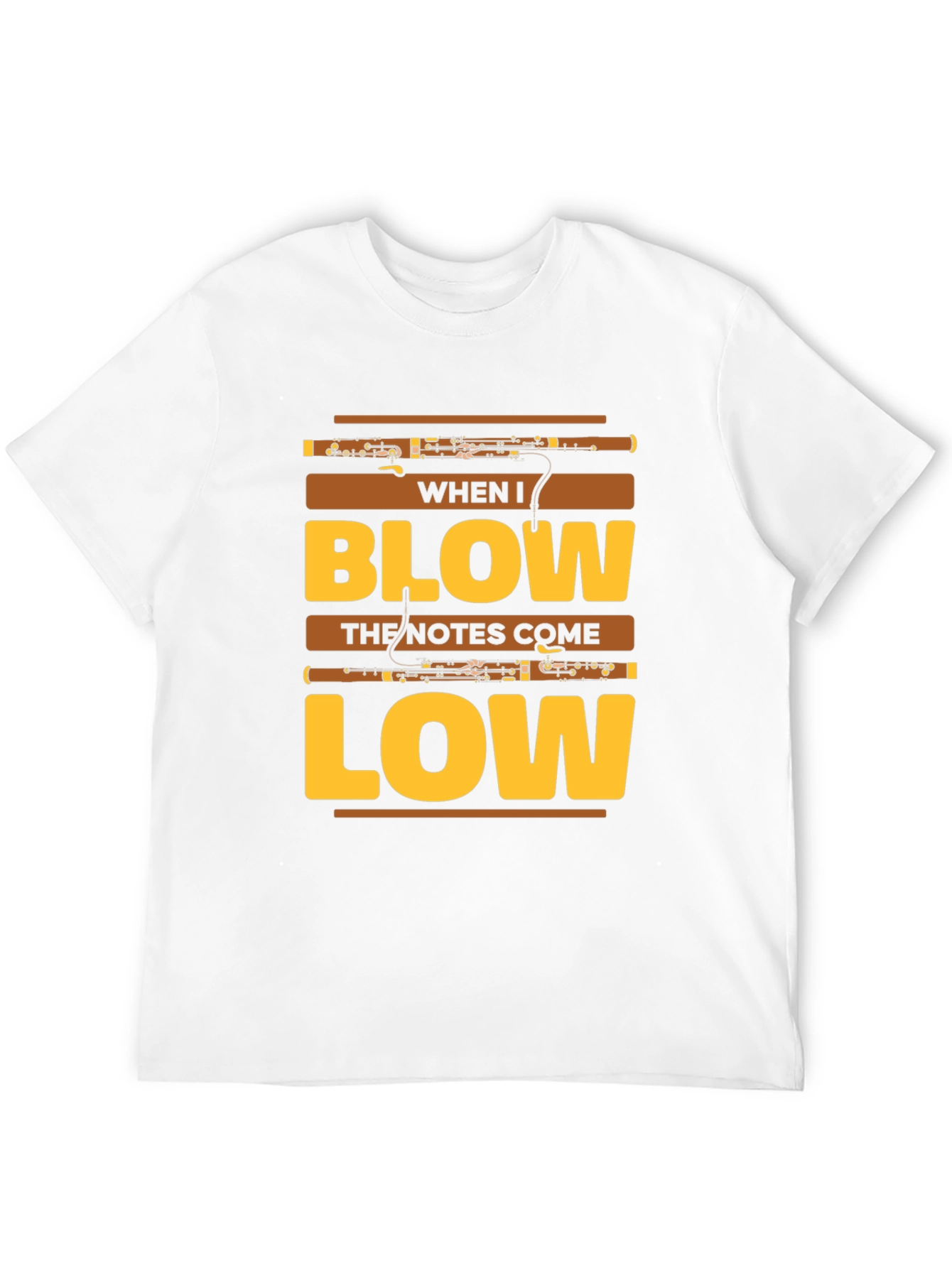 Black When I Blow Bassoon T-Shirt view 12