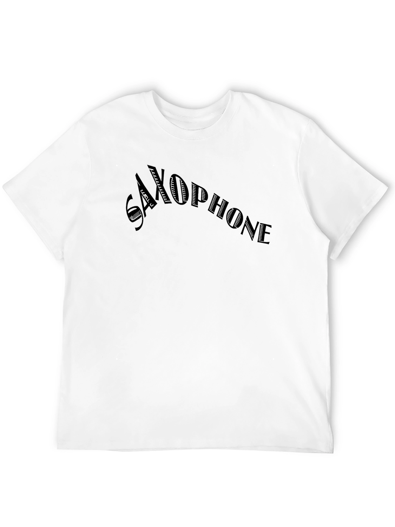 Black Saxophone Graphic Tee - Solid Black view 12