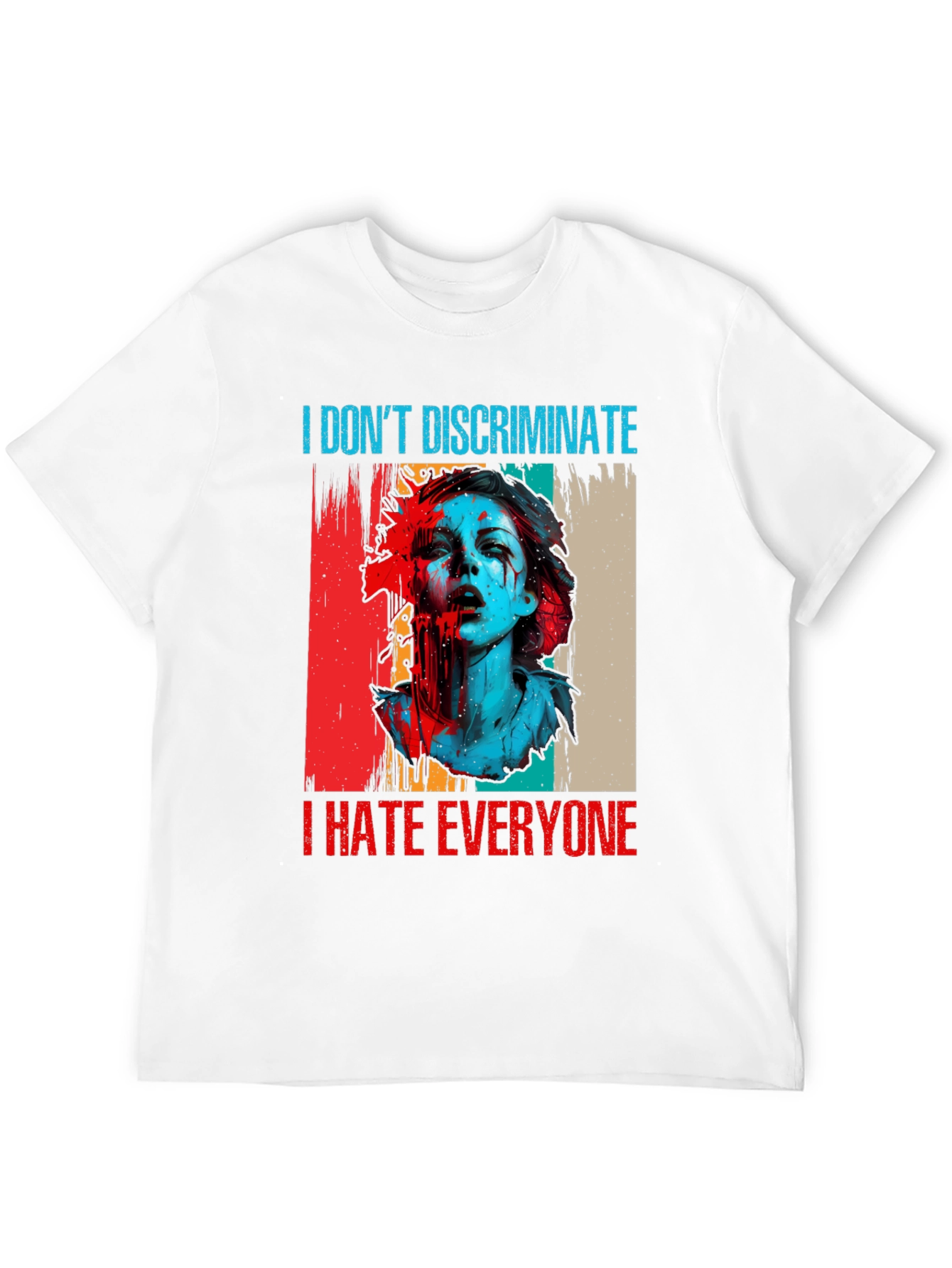 Black I Hate Everyone Graphic Tee view 12