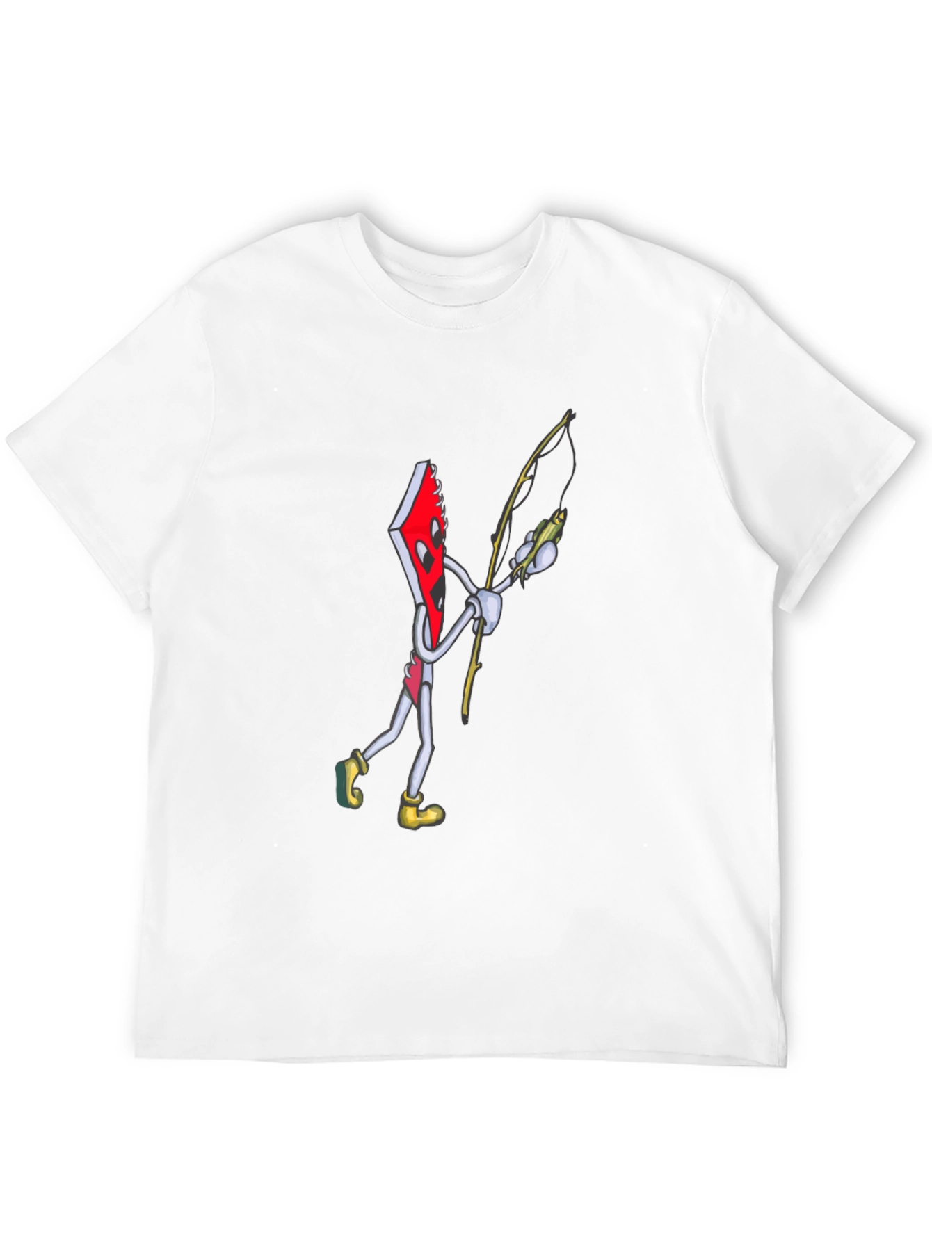 Black Notebook Fishing Cartoon Graphic T-Shirt view 12
