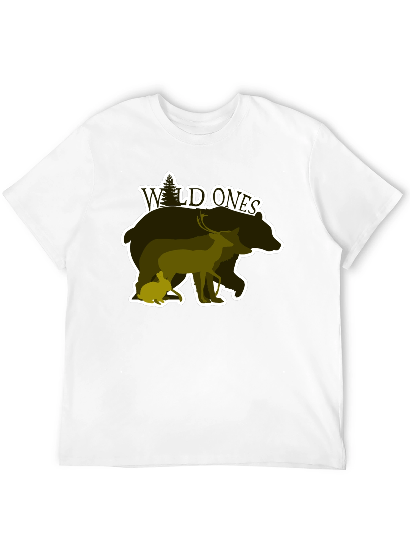 Black Wild Ones Nature Graphic T-Shirt view 12