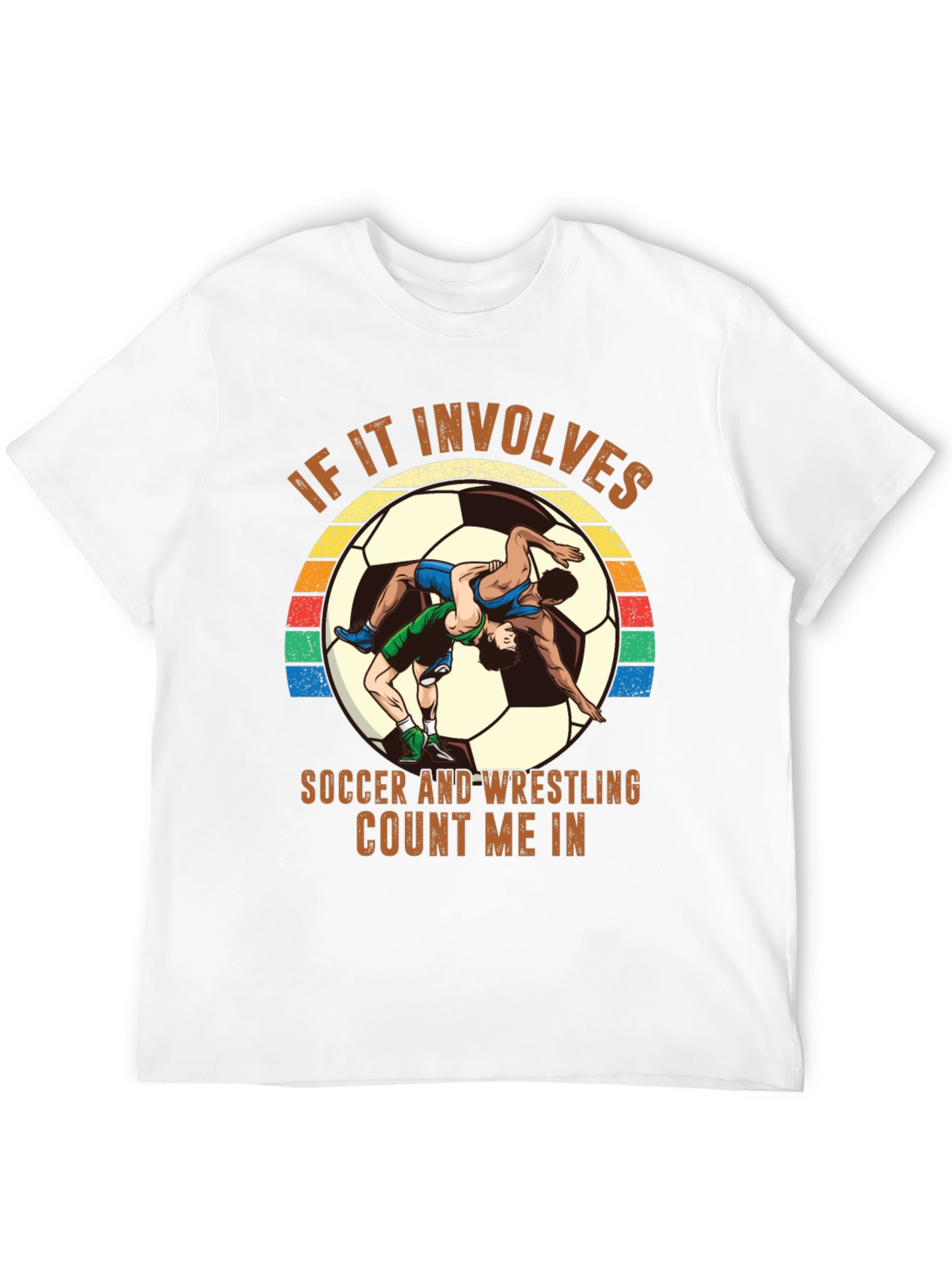 Black Soccer Wrestling T-Shirt - Count Me In! view 12