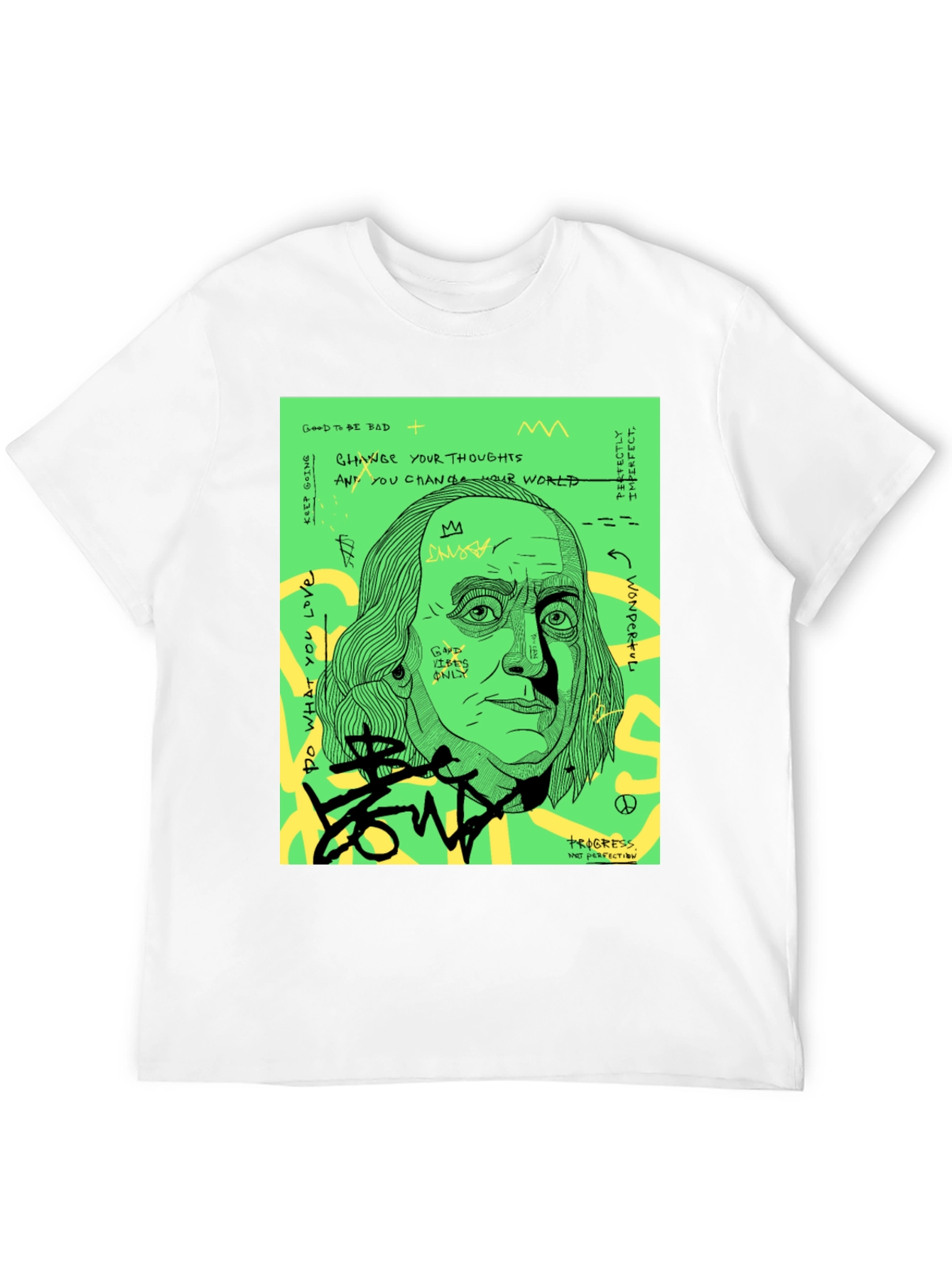 Edgy Benjamin Franklin Graphic Tee - 12