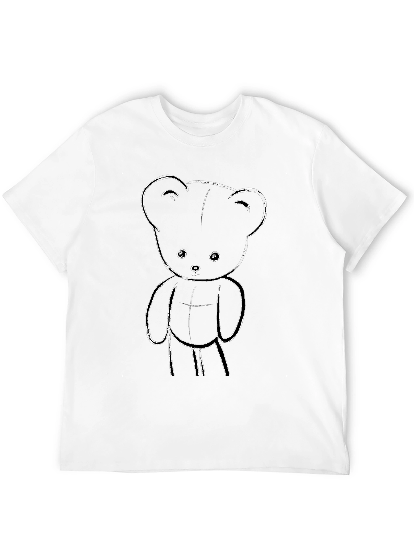 Black Black Teddy Bear Graphic Tee - Soft Cotton Comfort view 12