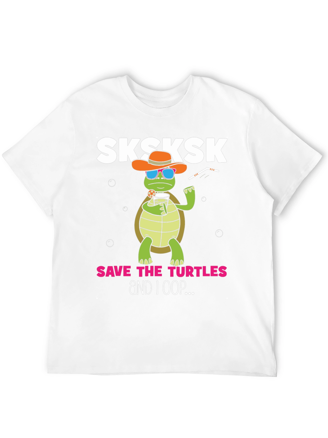 Black Sksksk Save the Turtles Graphic Tee view 12