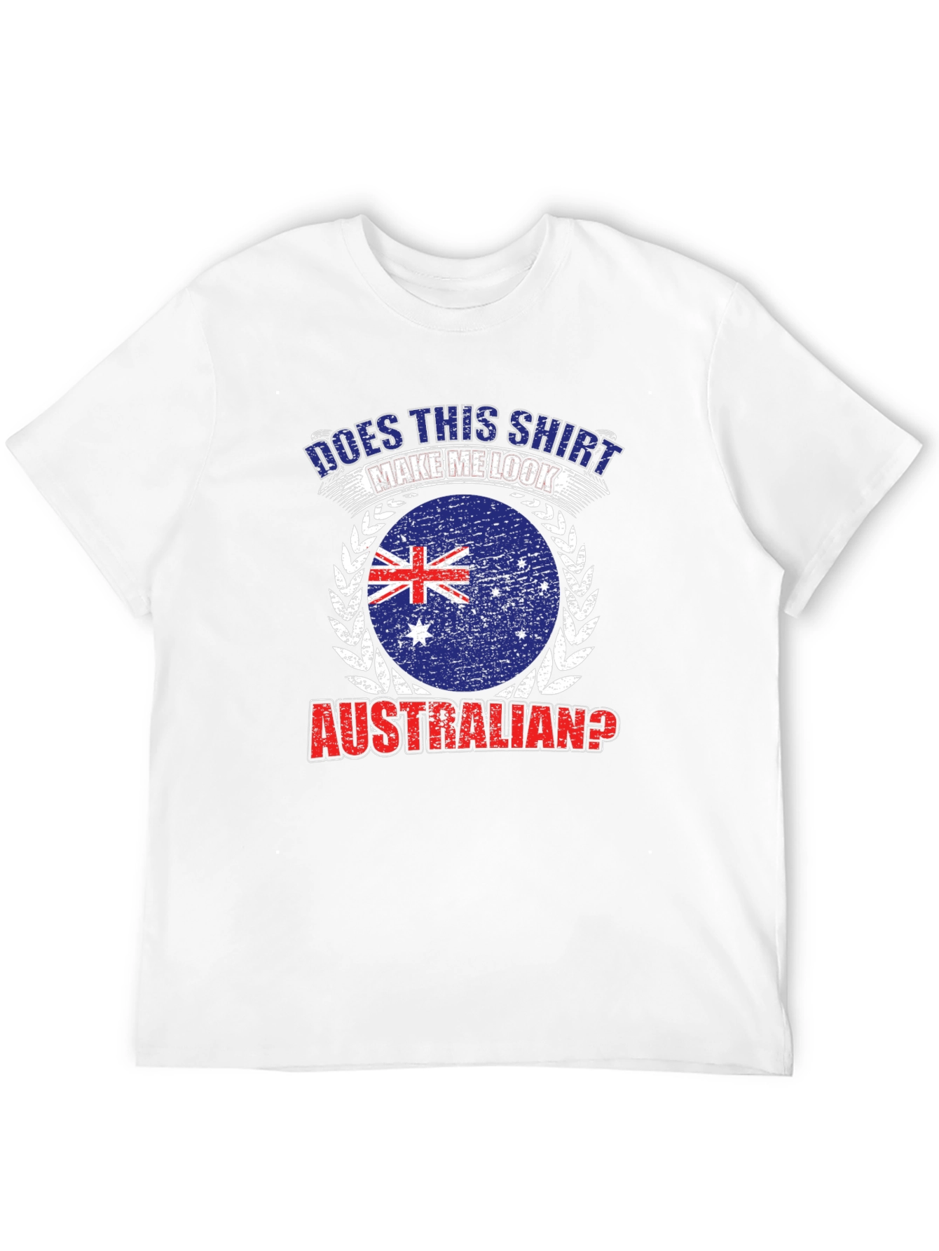 Black Australian Flag Graphic T-Shirt - Funny Novelty Tee view 12