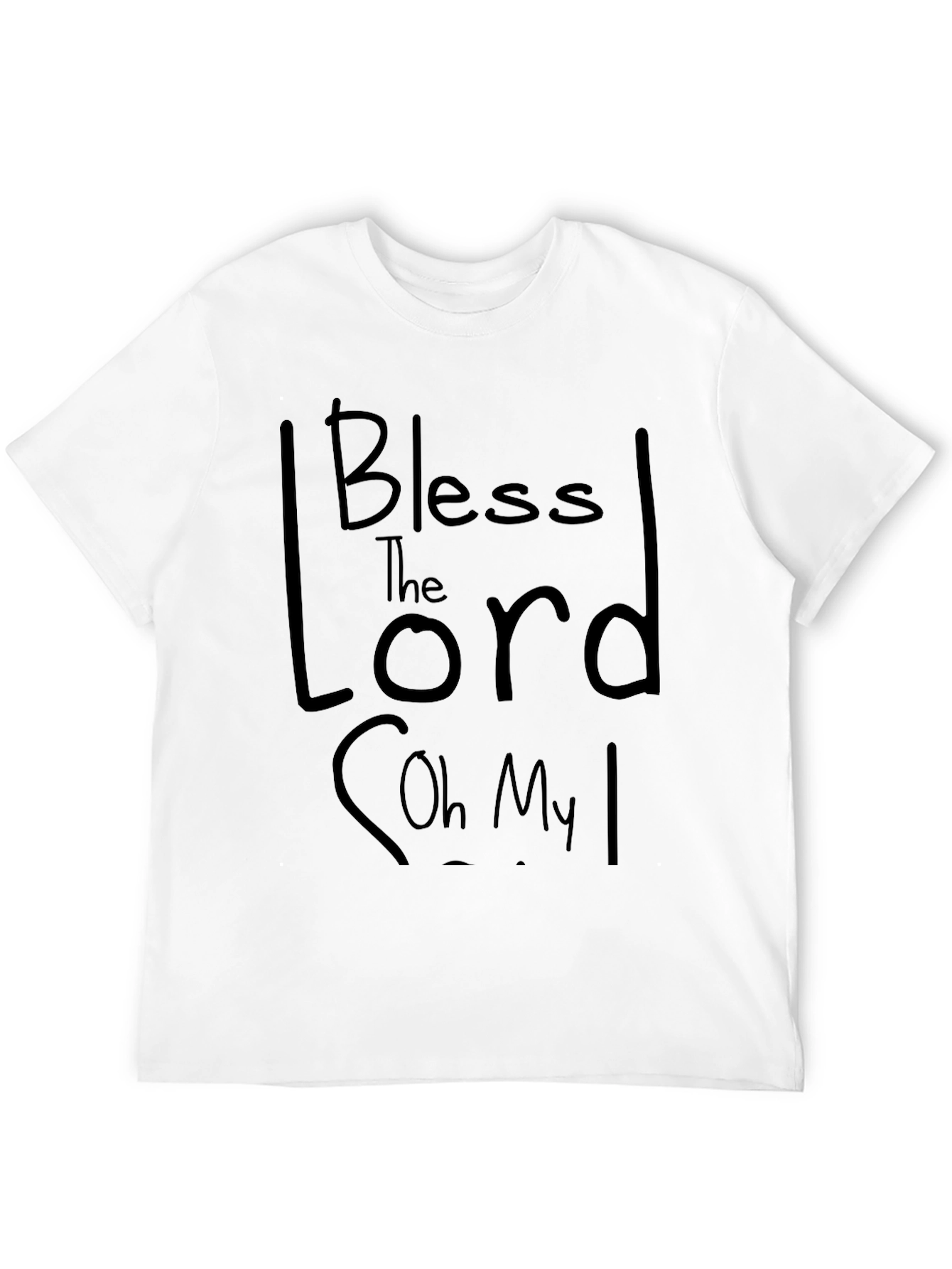Black Bless the Lord T-Shirt - Religious Graphic Tee view 12