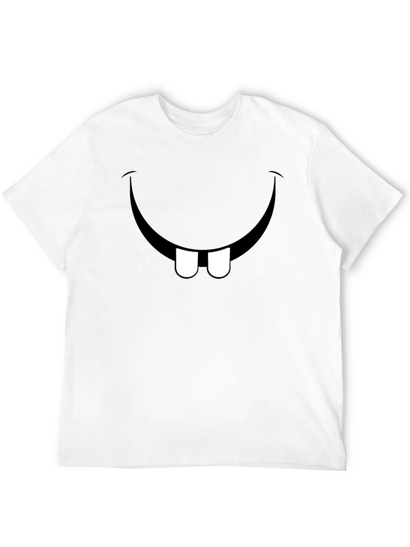 Black Funny Toothy Smile Black T-Shirt view 12