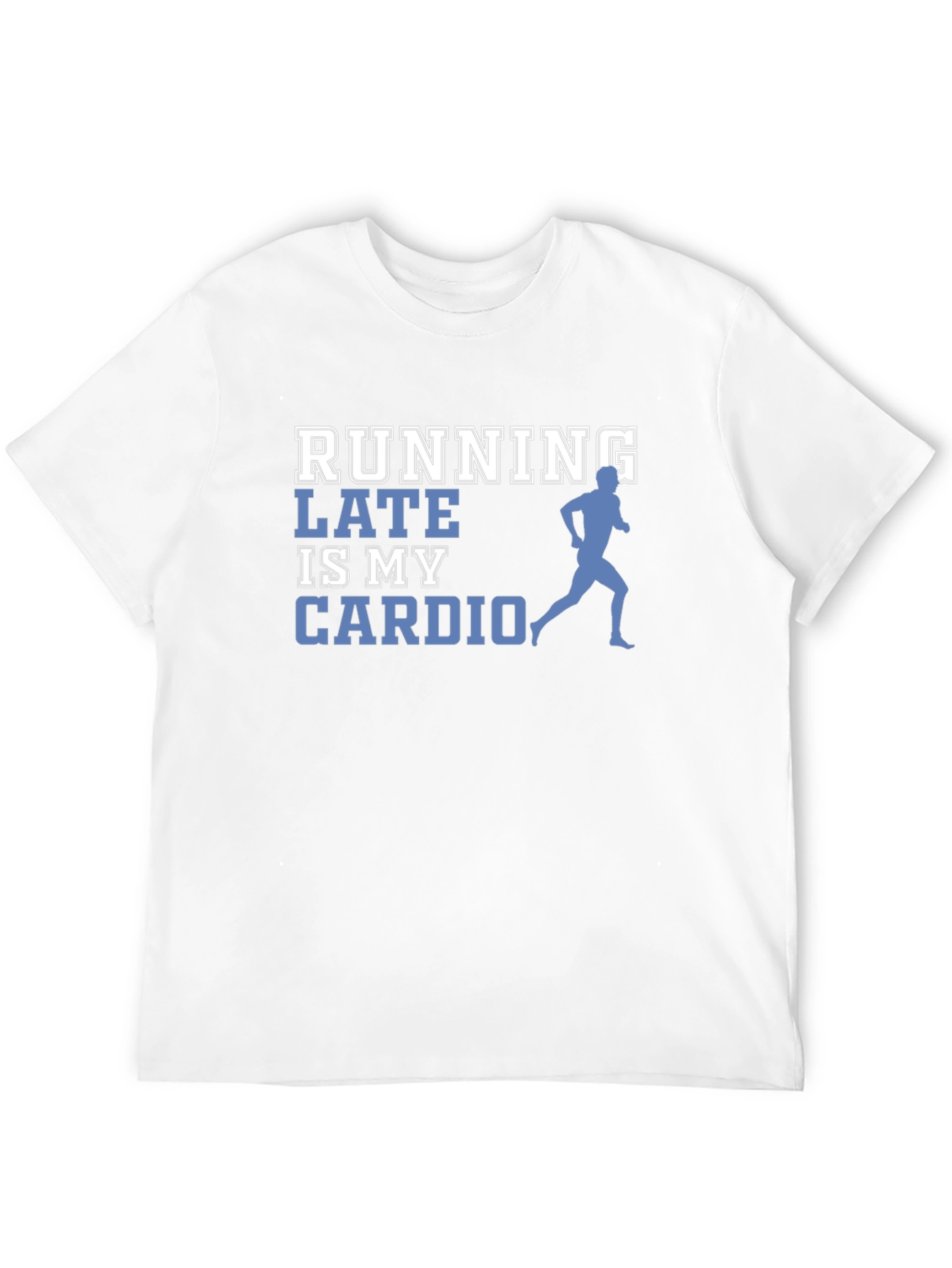 Black Running Late is My Cardio Graphic Tee view 12