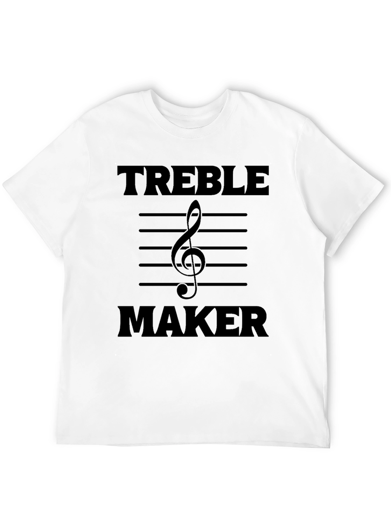 Black Treble Maker T-Shirt - Music Lover Tee view 12