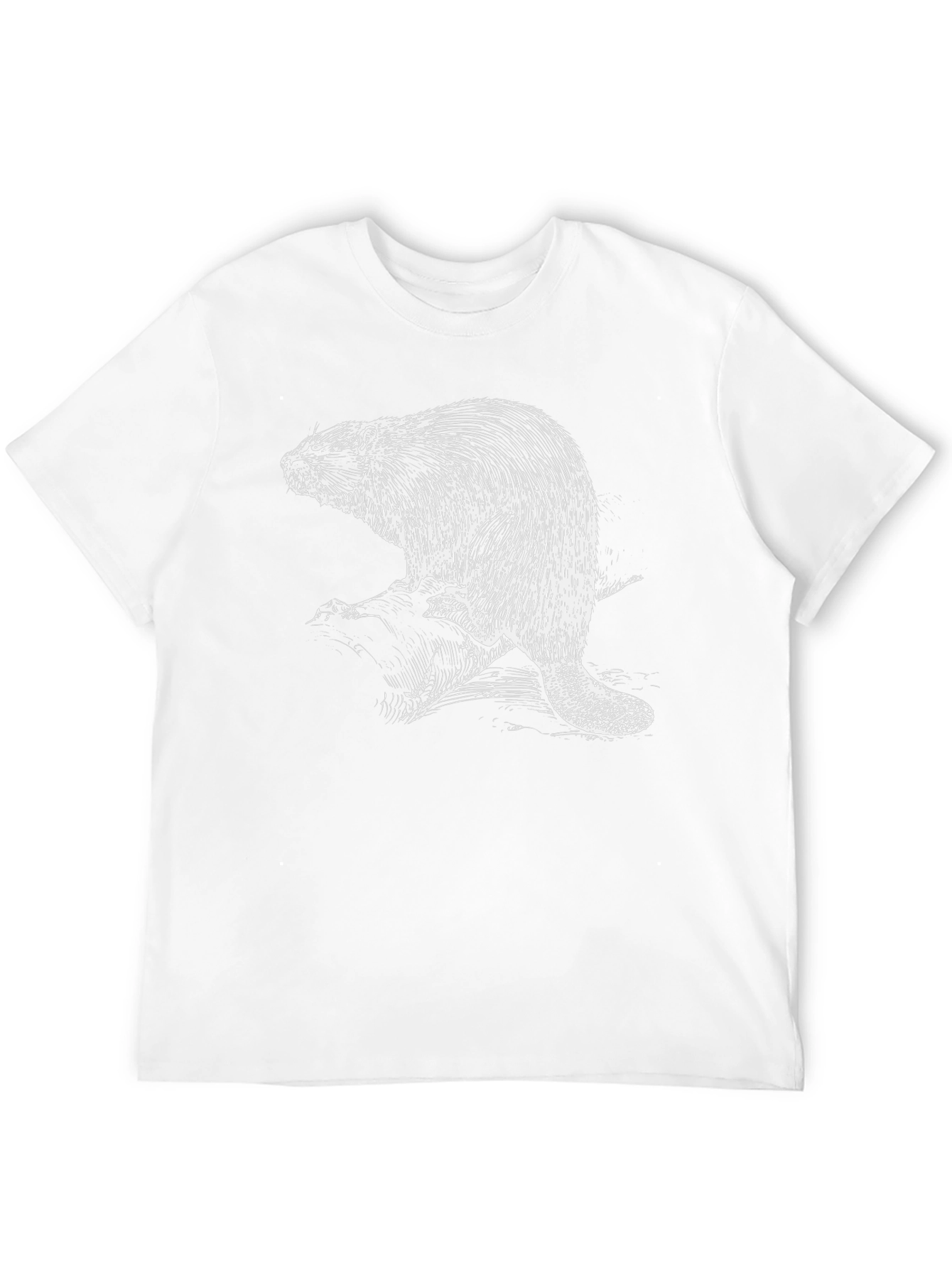Black Beaver Graphic T-Shirt - Black Cotton Tee view 12